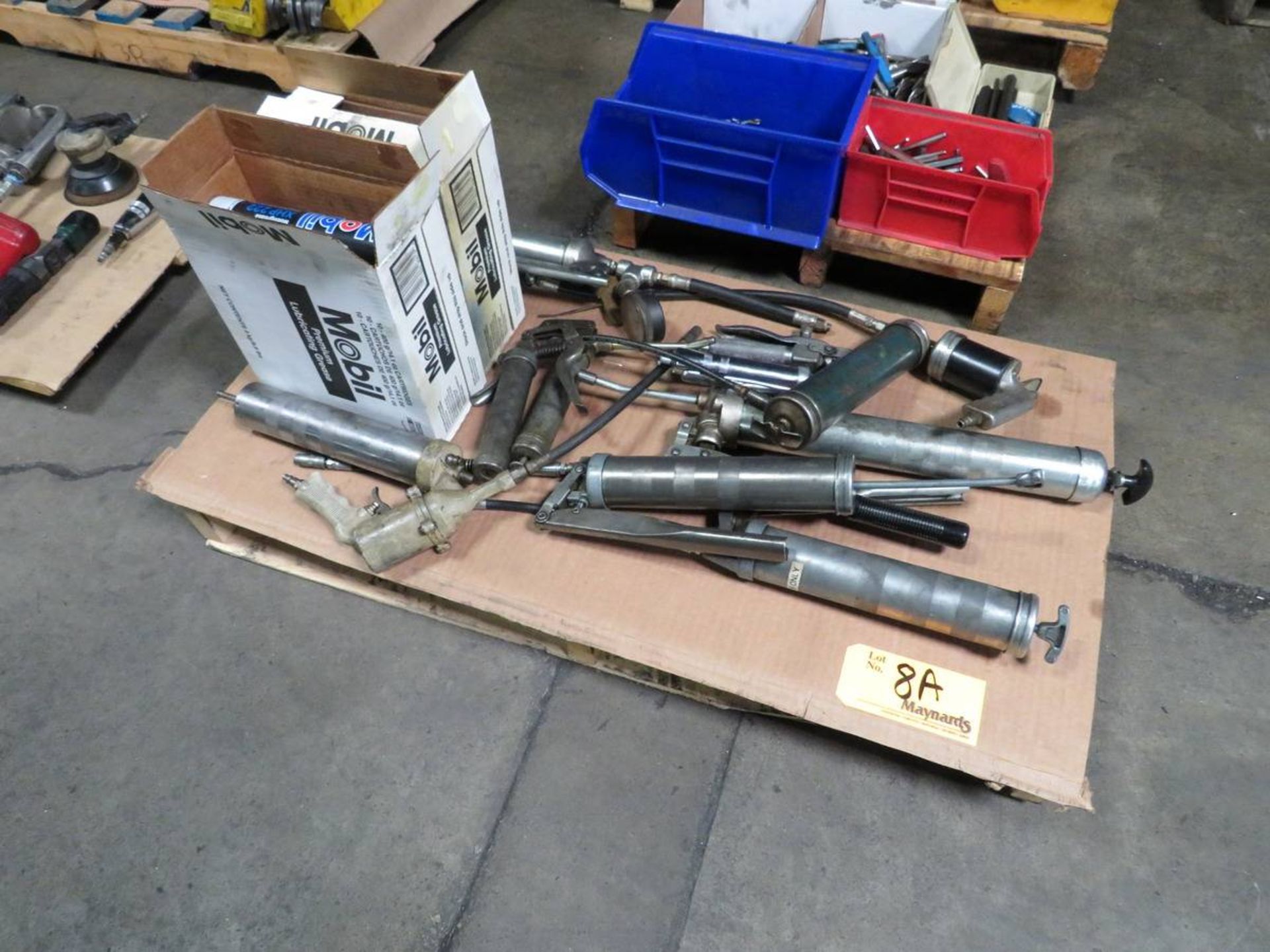 Lot of Assorted Grease Guns and Grease