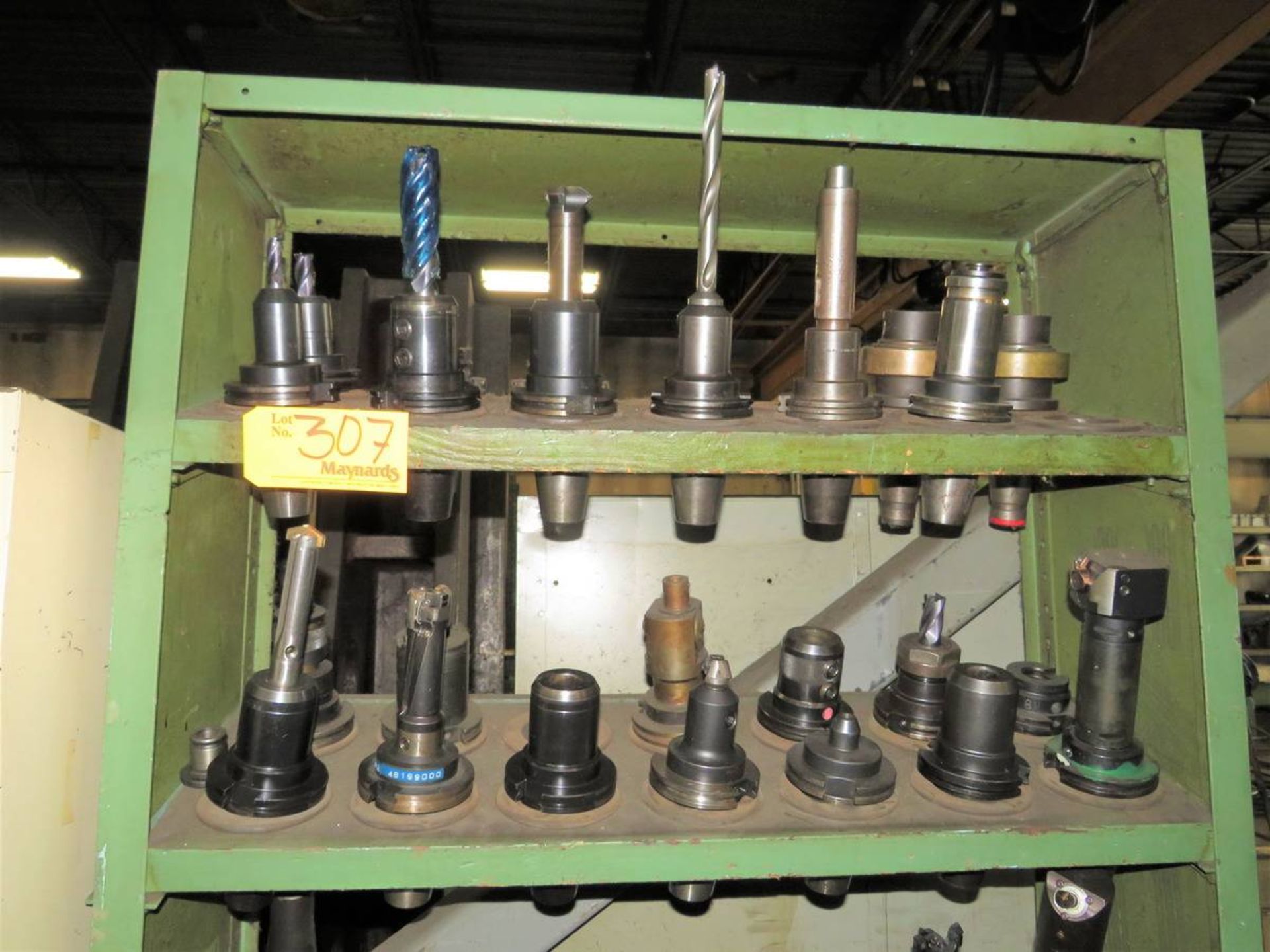 Lot of Assorted NMTB-50 Tooling w/ Shelving Unit - Image 2 of 4