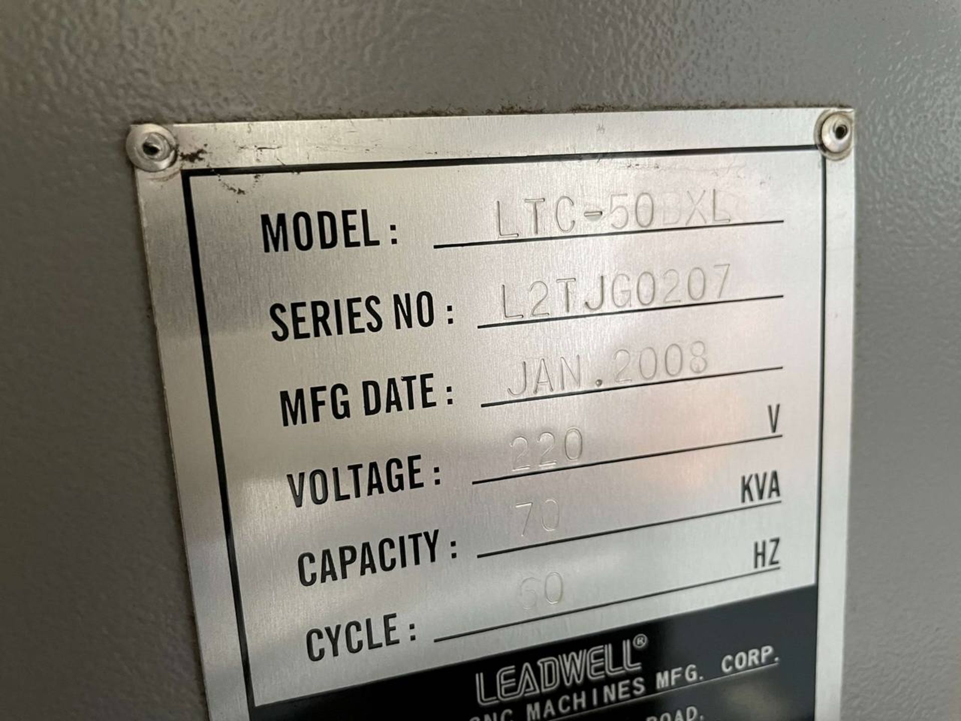 2008 Leadwell LTC-50BXL CNC Turning Center - Image 17 of 17