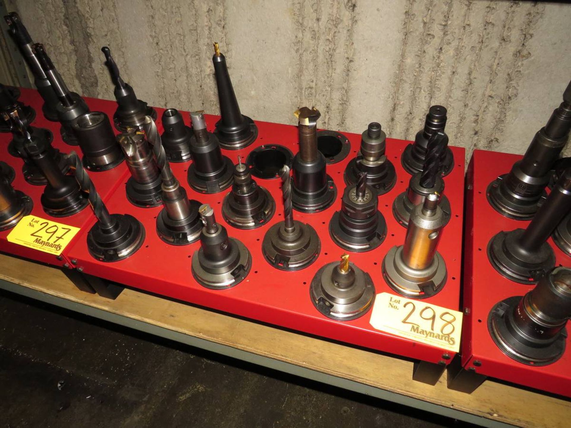 Lot of Assorted Cat-50 Tooling w/ Rack