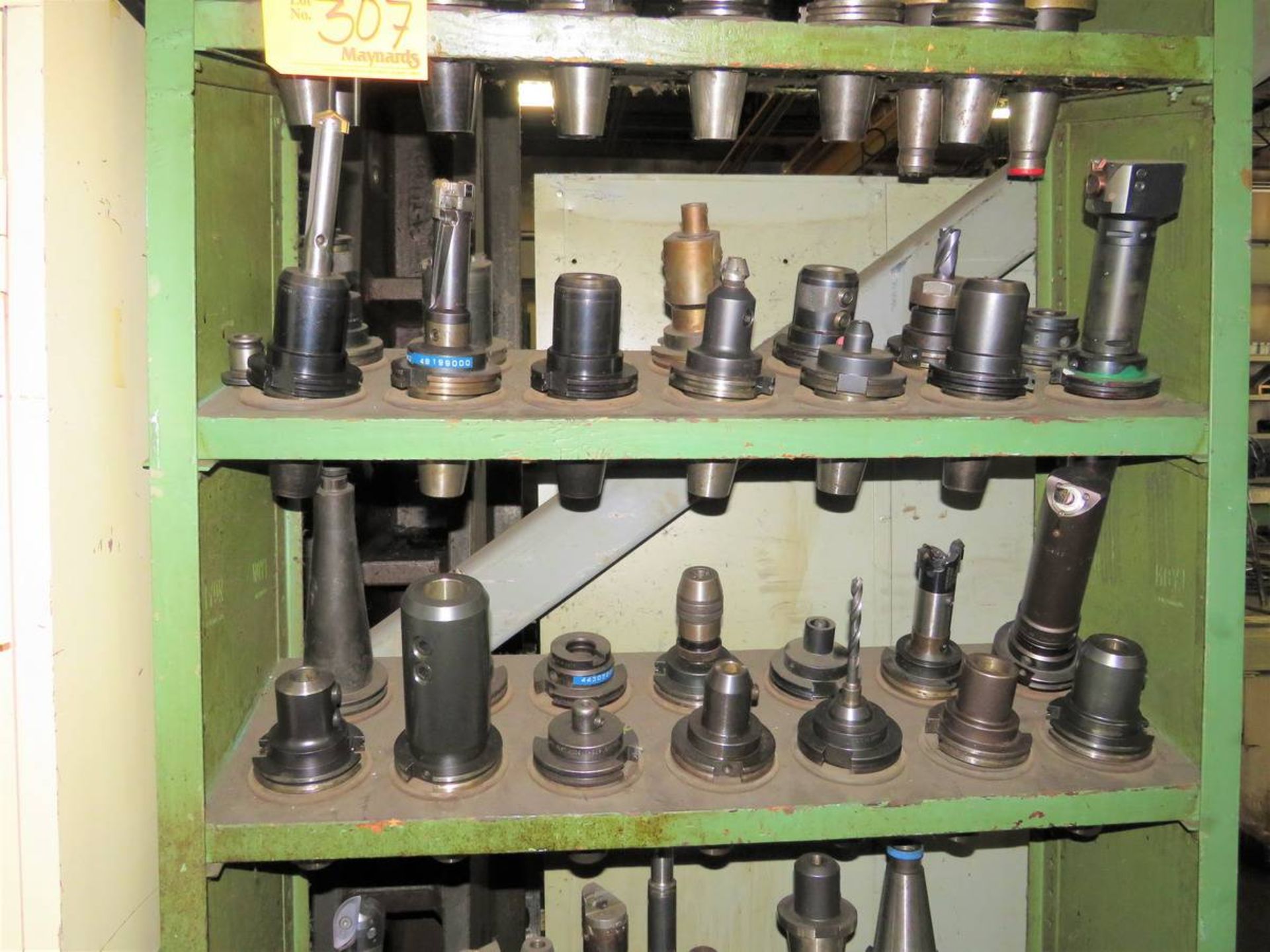 Lot of Assorted NMTB-50 Tooling w/ Shelving Unit - Image 3 of 4