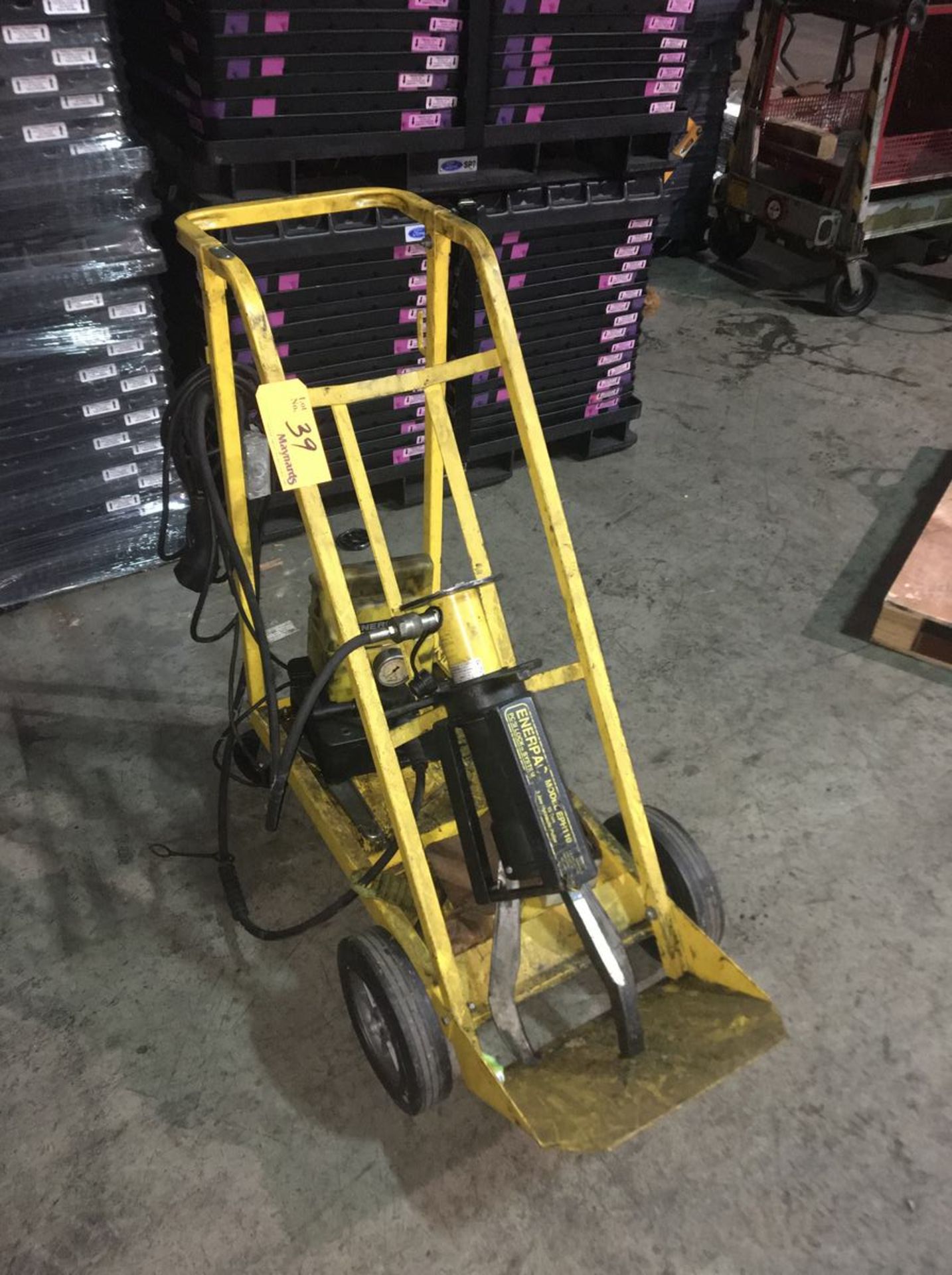 Enerpac EPH110 Posi Lock System Cart Mounted 15 Ton 3-Jaw Hydraulic Puller