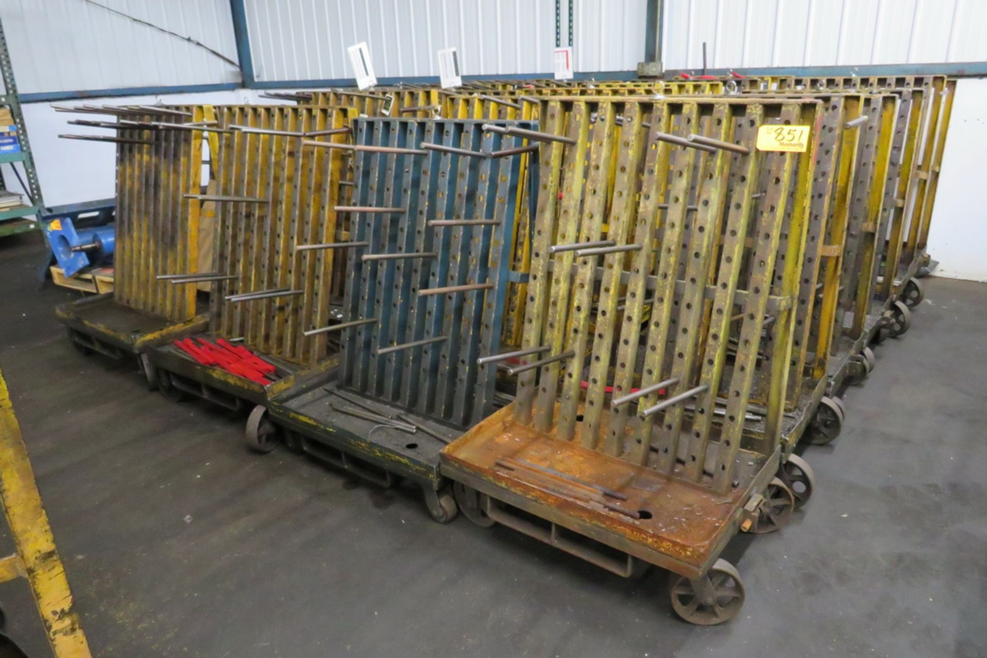 (24) Rolling Cantilever Parts Racks