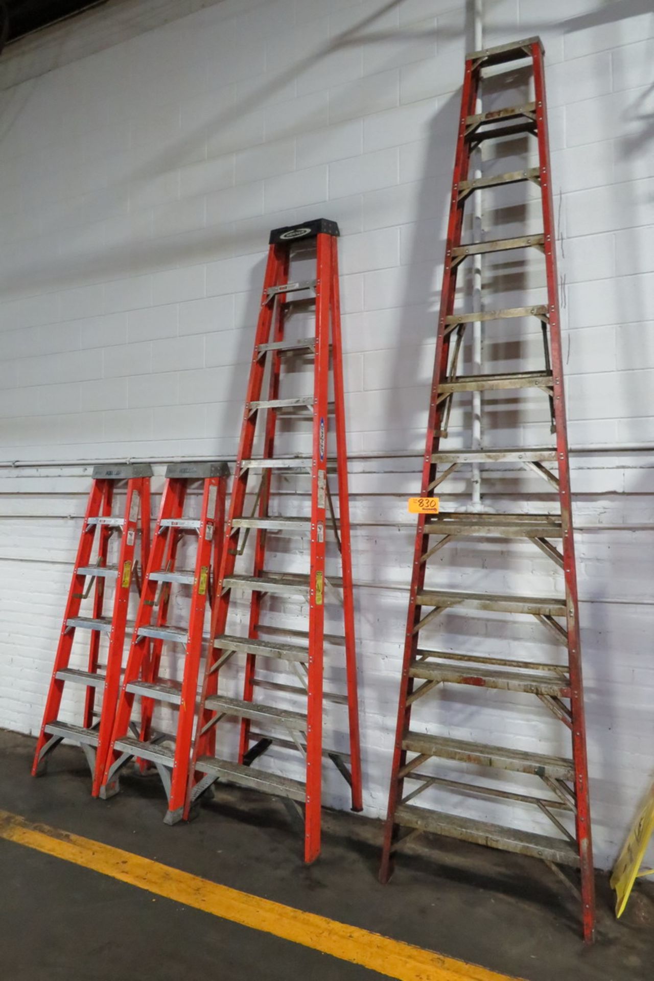(4) Fiberglass A-Frame Ladders