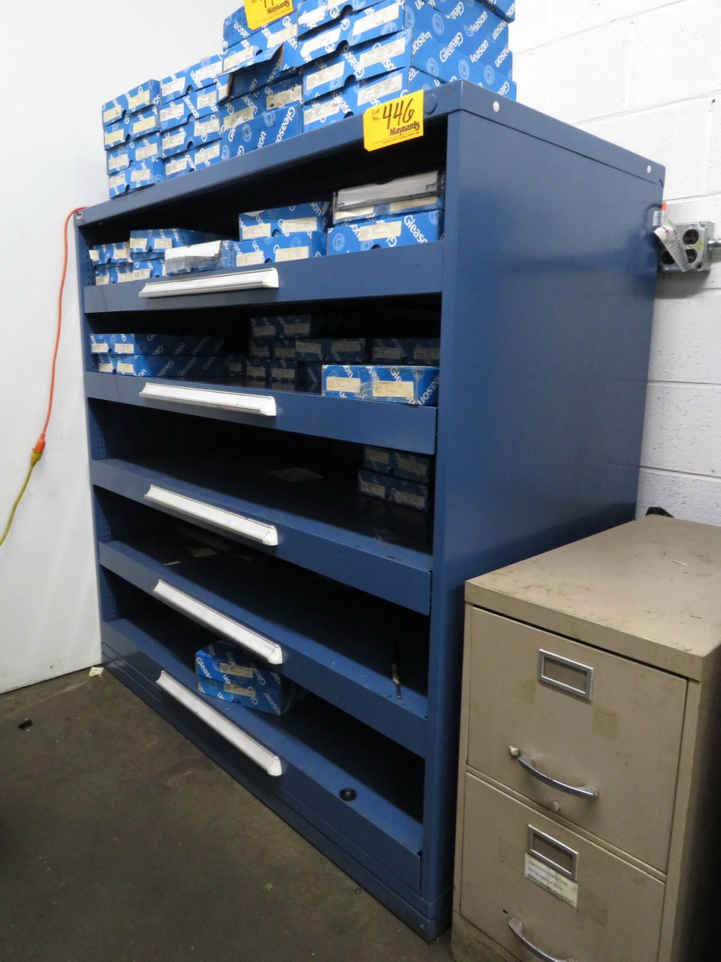 Stanley Vidmar 5- Drawer 60" W Heavy Duty Storage Cabinet