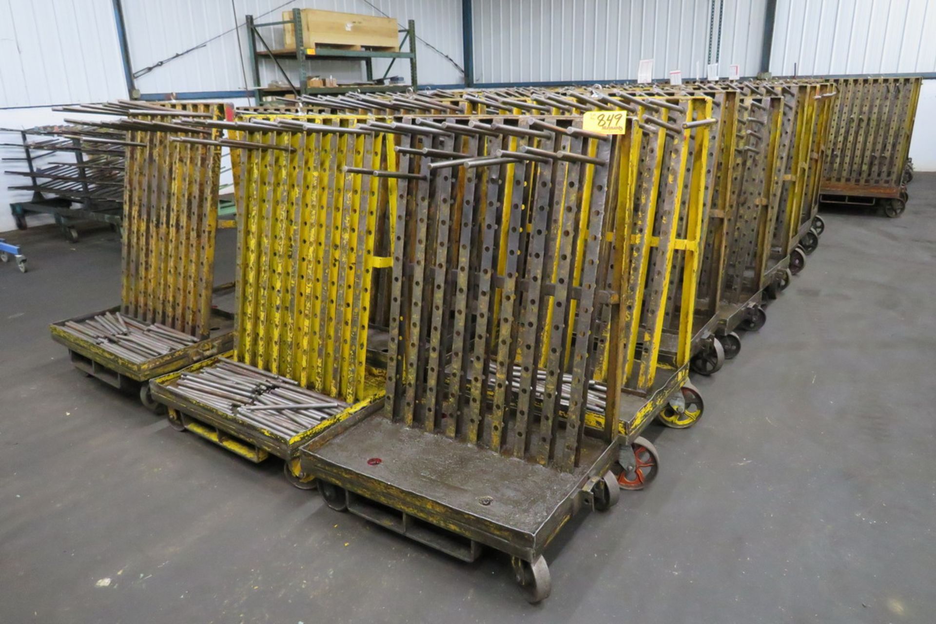 (24) Rolling Cantilever Parts Racks