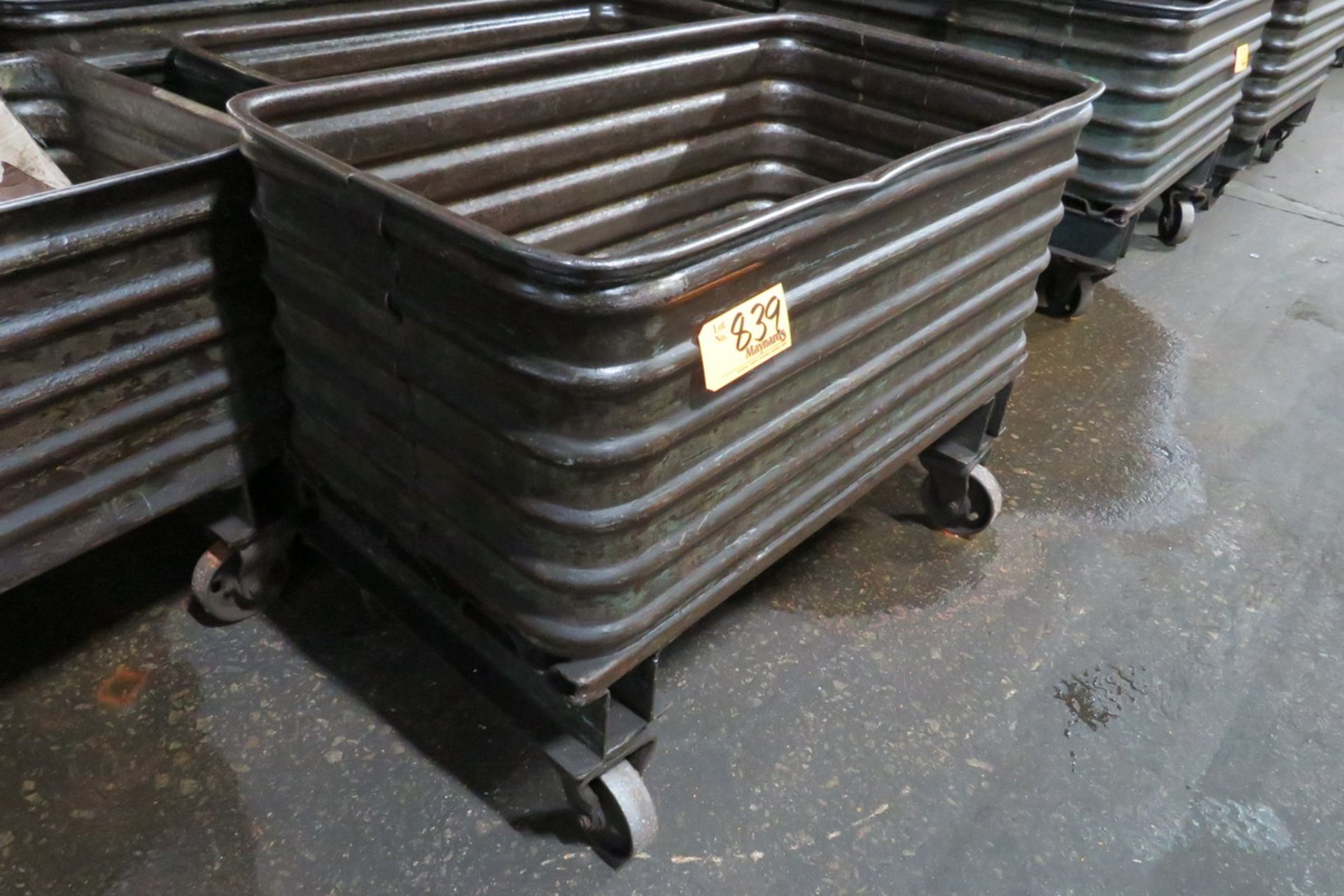 (22) 44"x24"x16" Rolling Steel Bins - Image 2 of 2