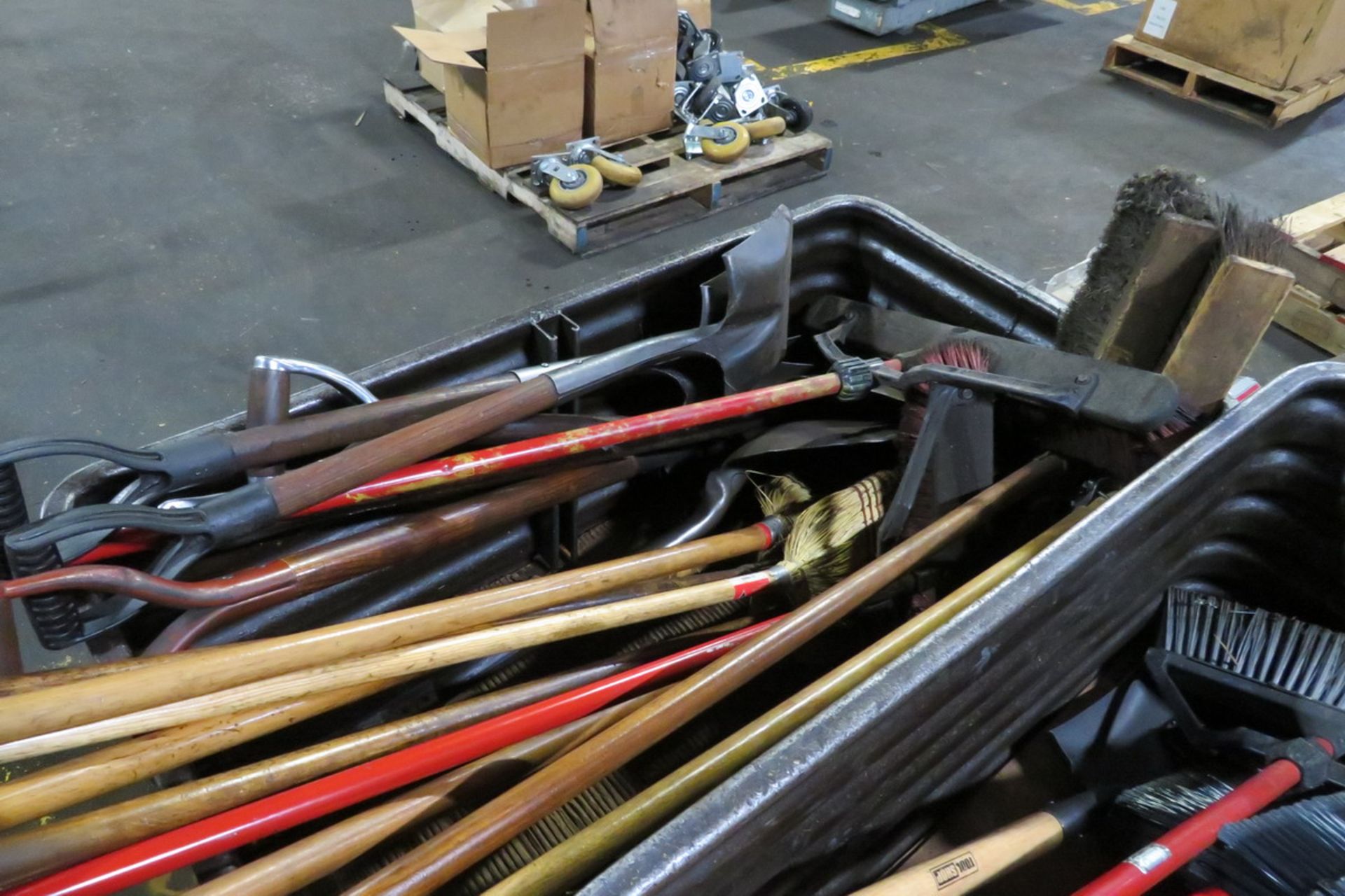 Lot of Assorted Brooms and Shovel - Image 4 of 4