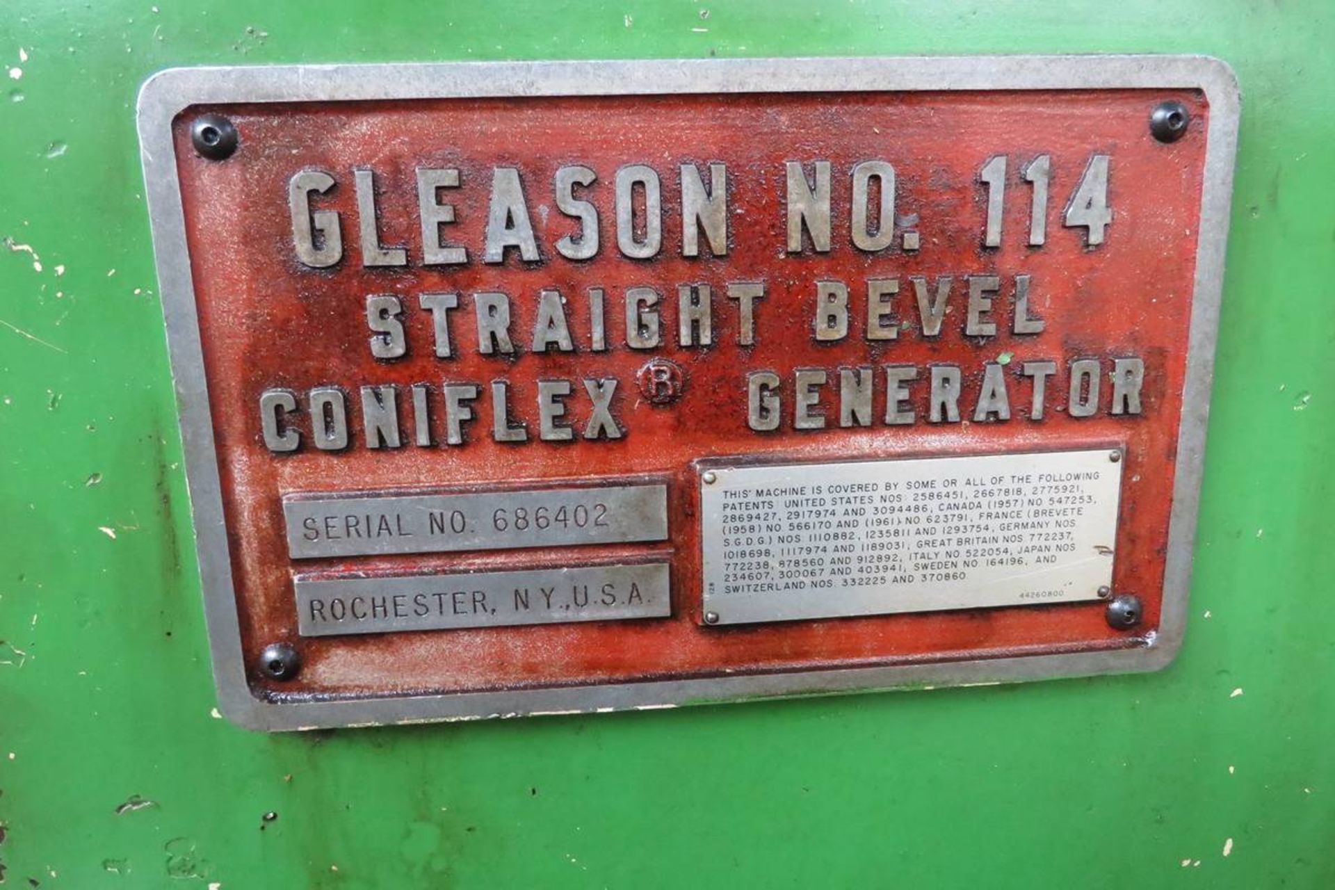 1967 Gleason 114 Straight Bevel Coniflex Gear Generator - Image 7 of 7