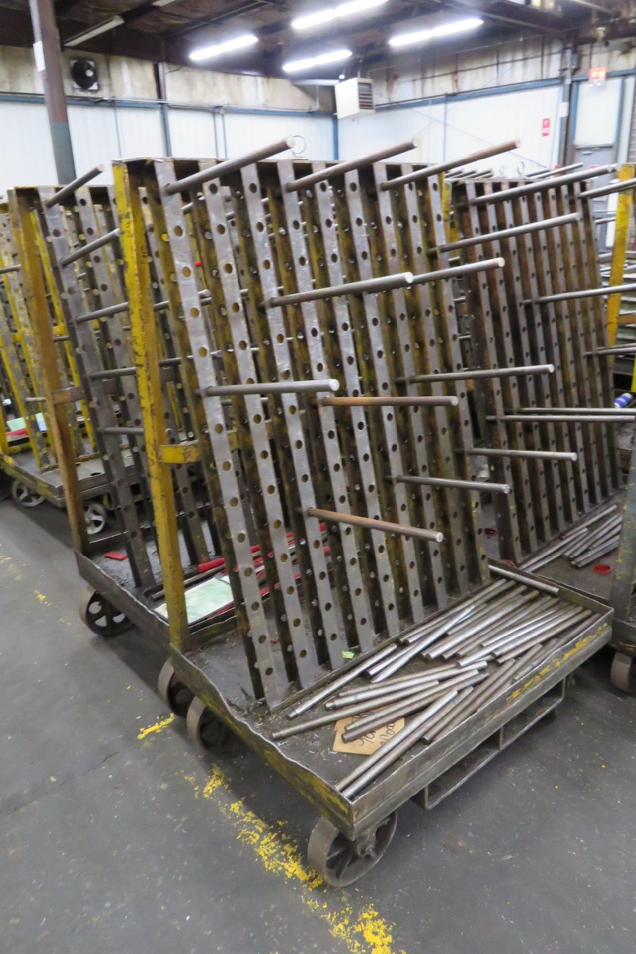 (17) Rolling Cantilever Parts Racks - Image 2 of 2