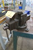 Morgan Vise Co 350 5" Benchtop Vise with Swivel Base