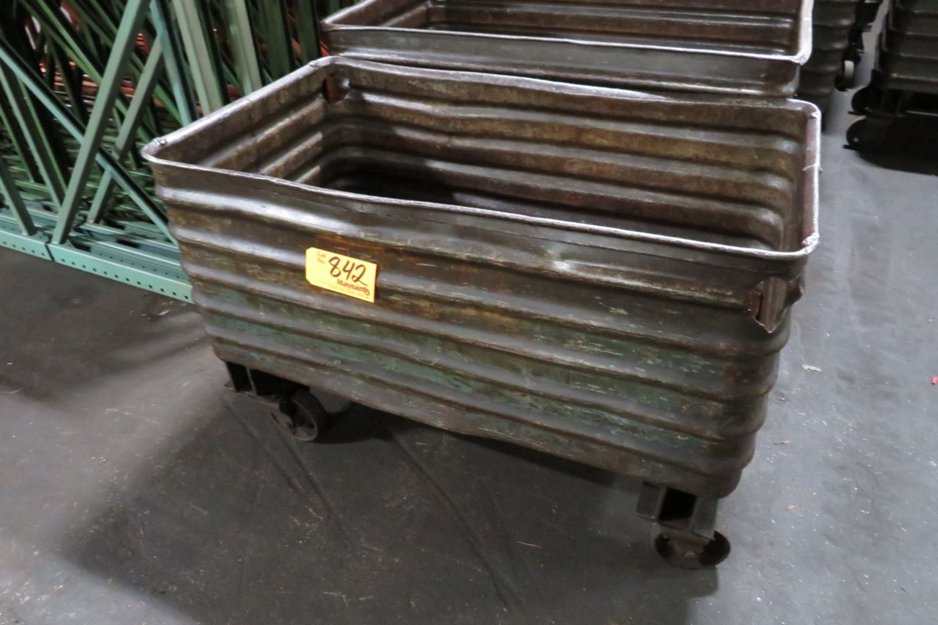 (17) 44"x24"x16" Rolling Steel Bins - Image 2 of 2