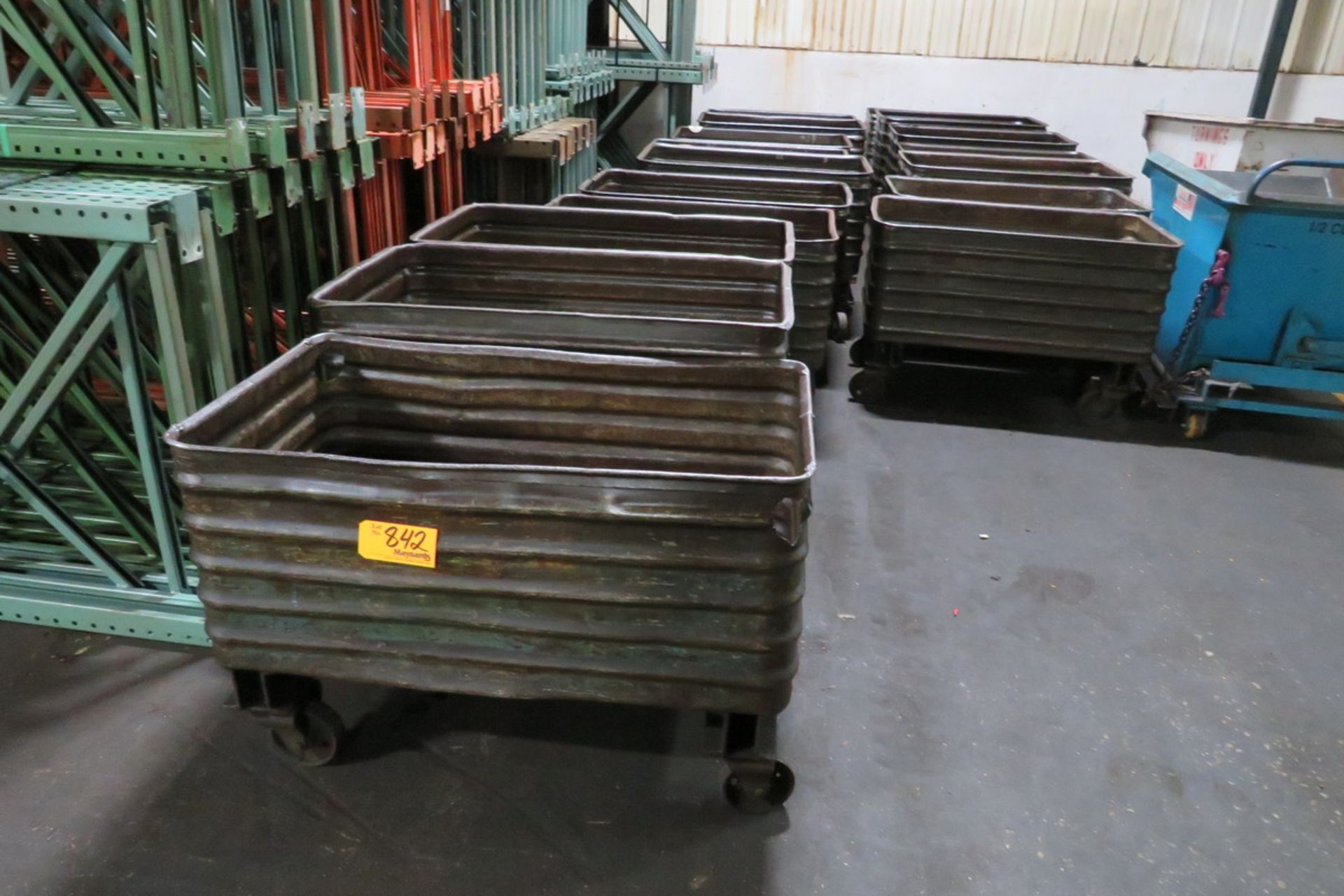 (17) 44"x24"x16" Rolling Steel Bins