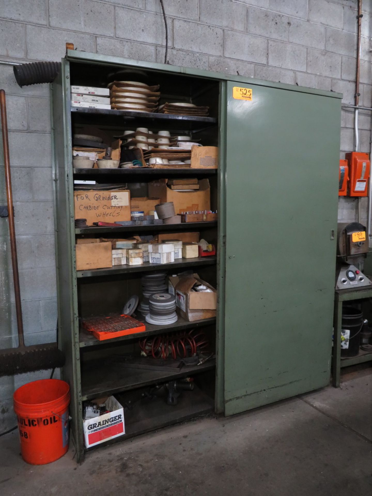 Storage Cabinet and 5-Drawer Parts Organizer