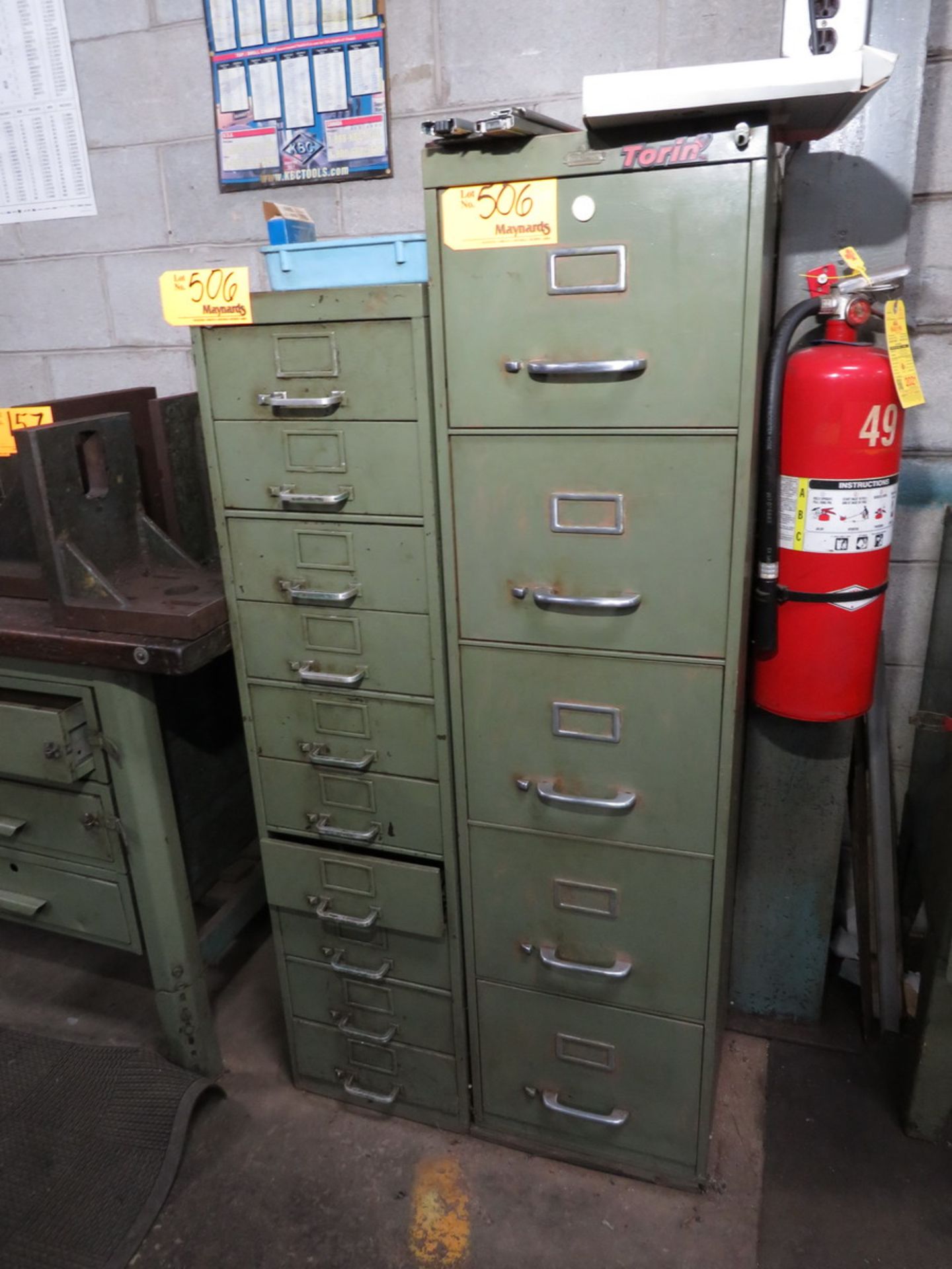 (3) Storage Cabinets with Assorted Tooling and Contents