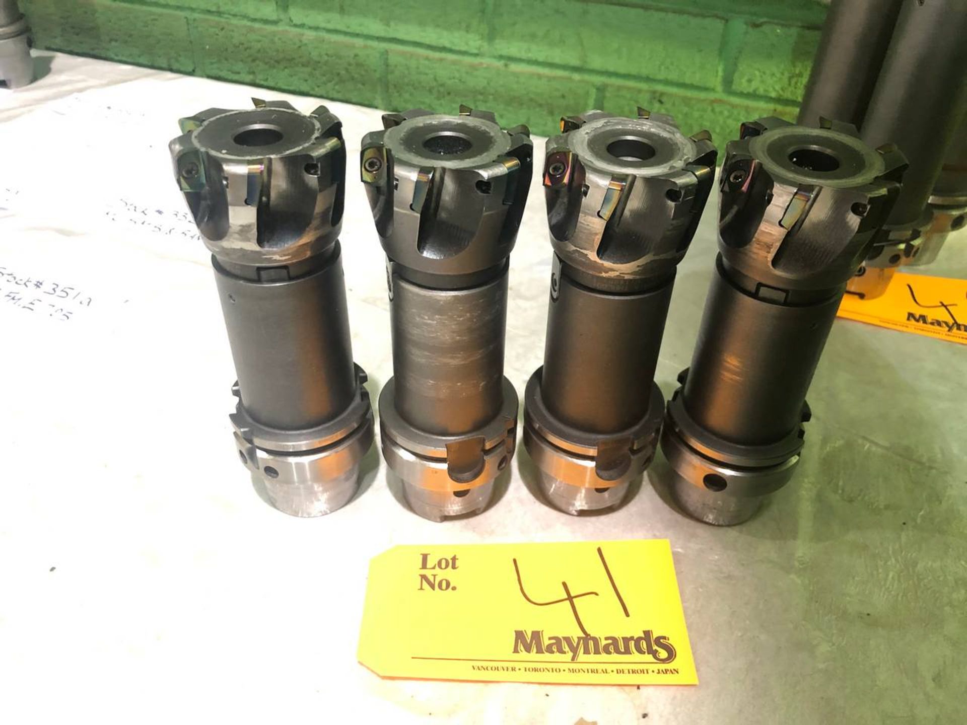 (4) Seco/Mitsubishi HSK63 Tool holder: