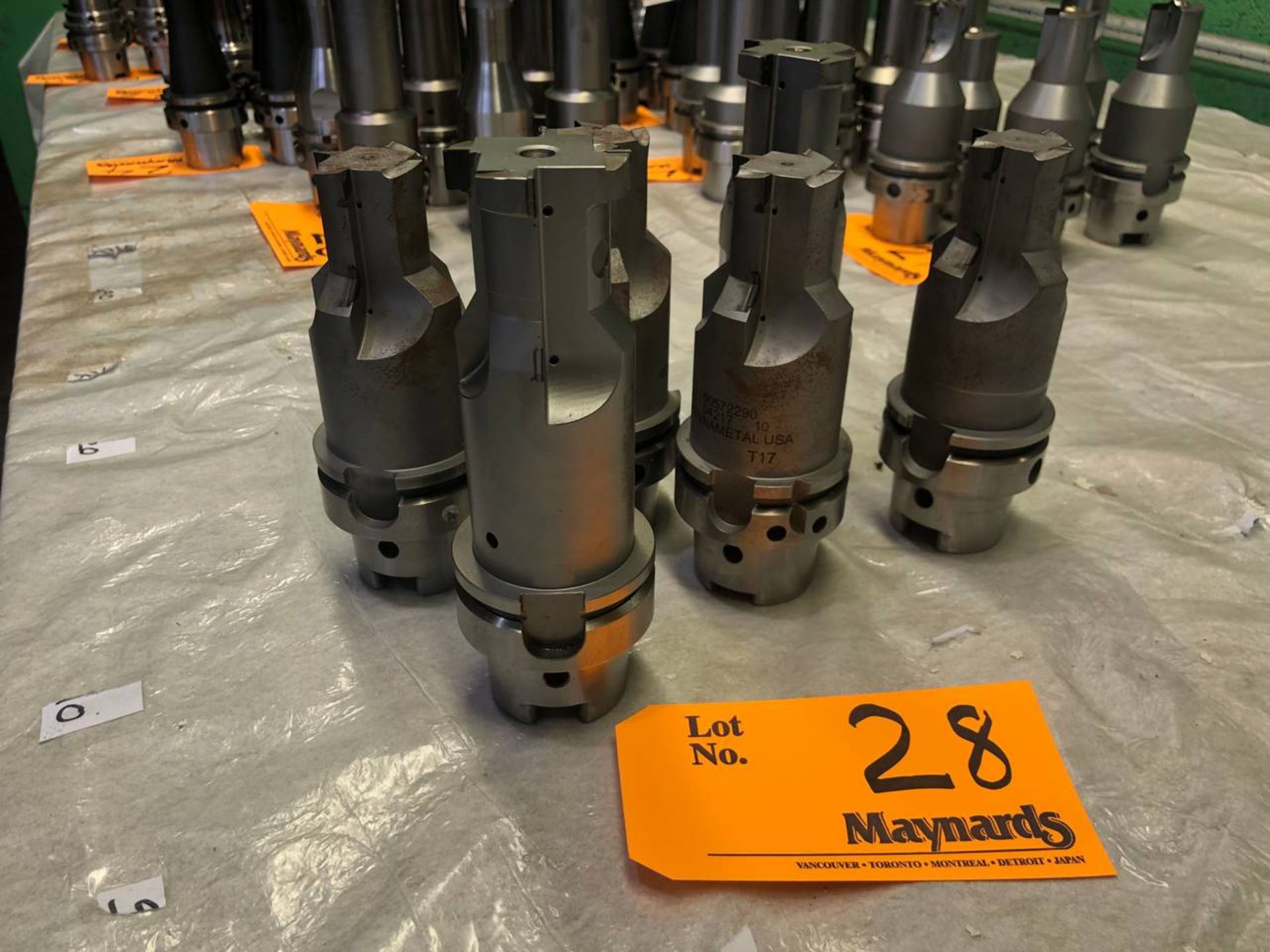 (4) Kennametal HSK63A Tool