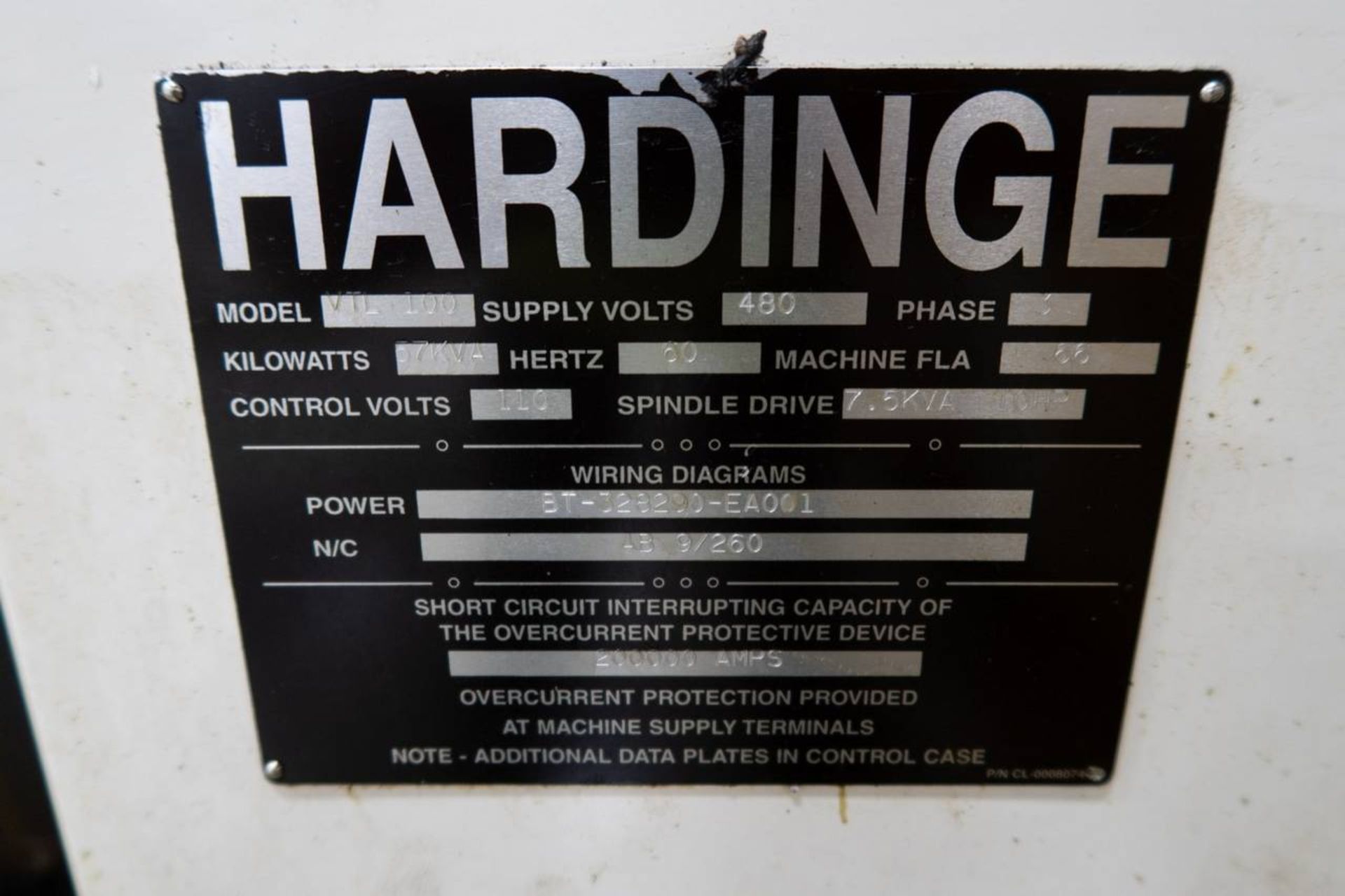 Hardinge Conquest VT-100 CNC Vertical Turning Center - Image 10 of 13