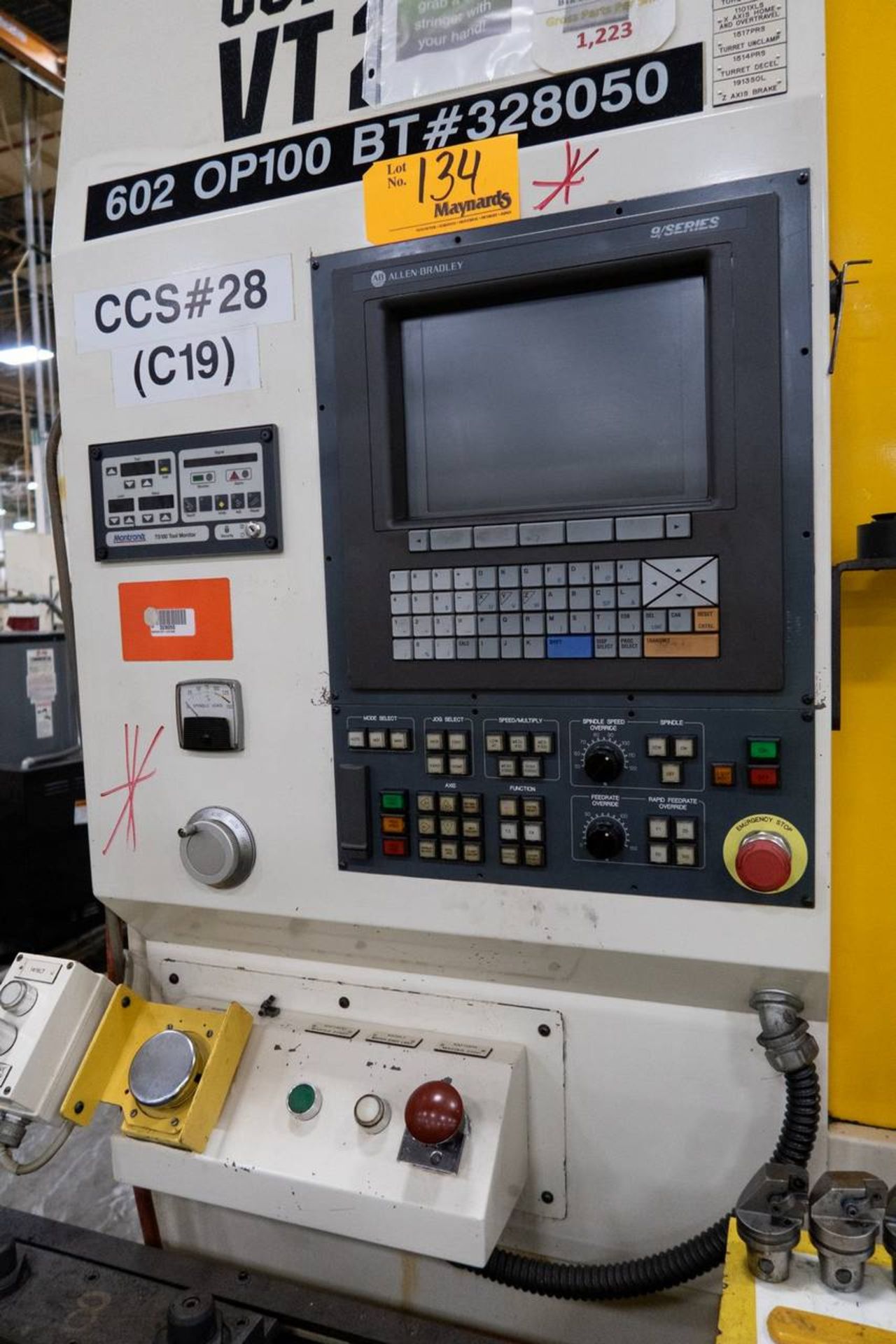 Hardinge Conquest VT-100 CNC Vertical Turning Center - Image 2 of 10