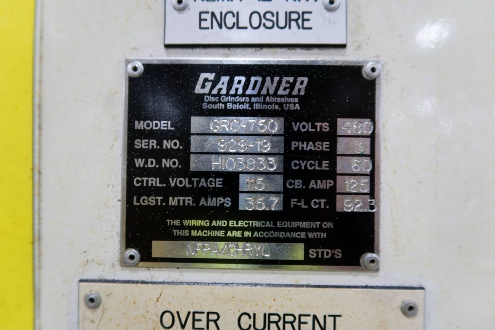 Gardner G-750 Grinder - Image 9 of 9