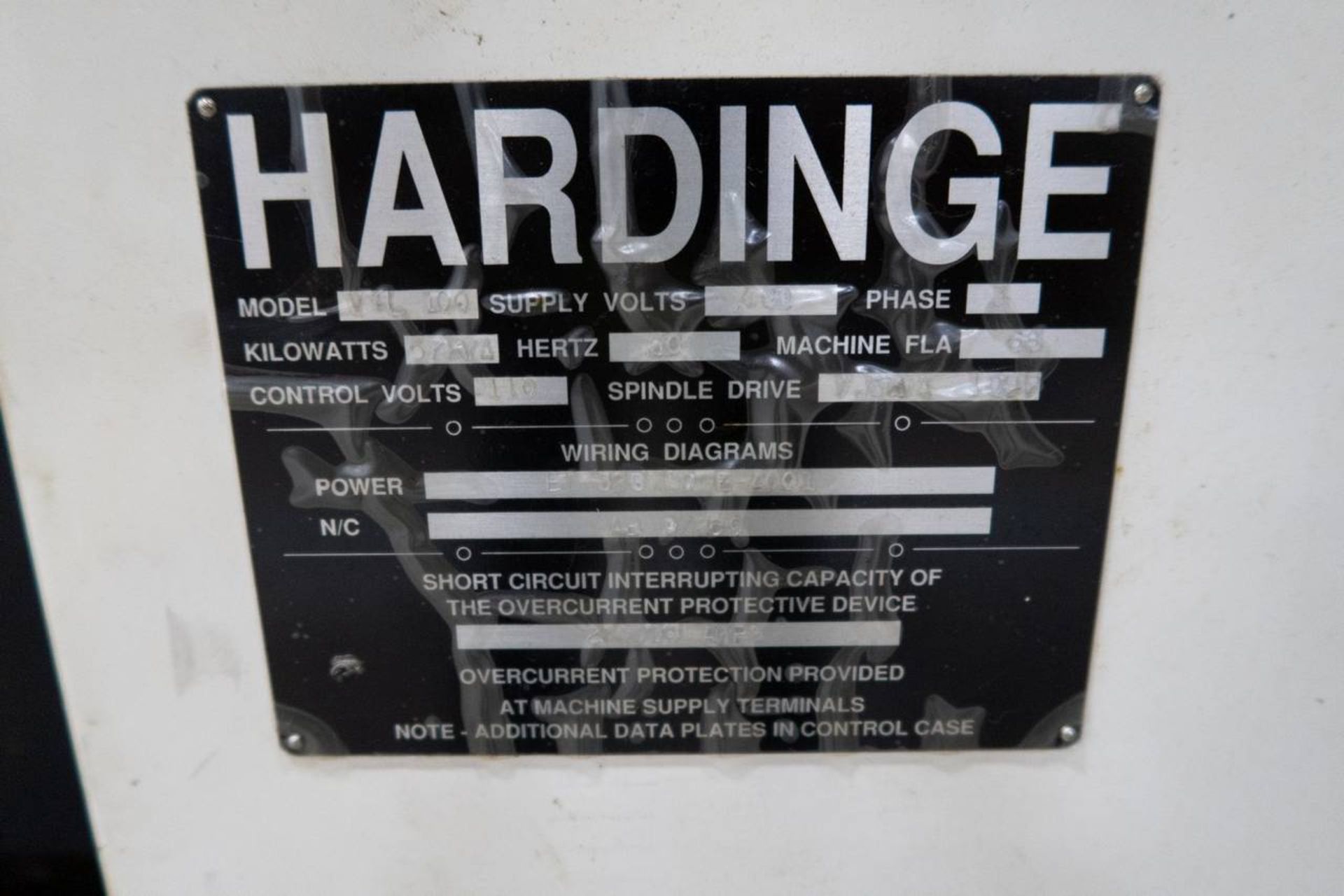 Hardinge Conquest VT-100 CNC Vertical Turning Center - Image 9 of 10