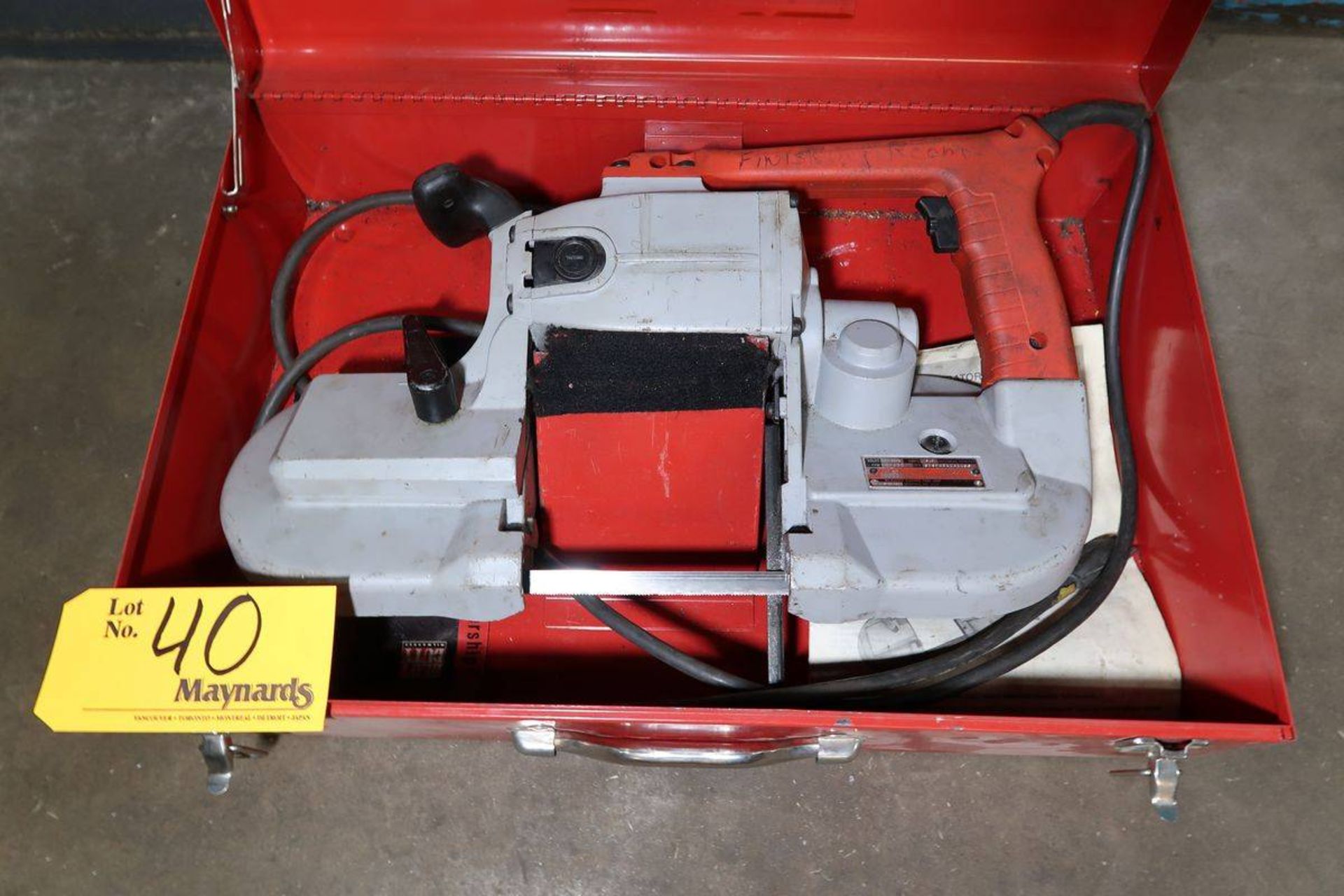 Milwaukee 6230 Electric Deep Cut Variable Speed Portable Bandsaw - Image 2 of 2