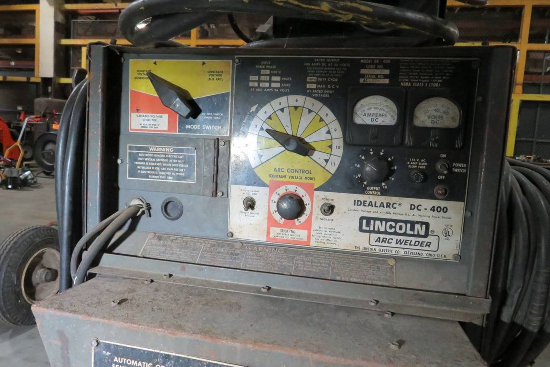 Lincoln DC-400 CV CC DC Arc Welding Power Source - Image 4 of 10