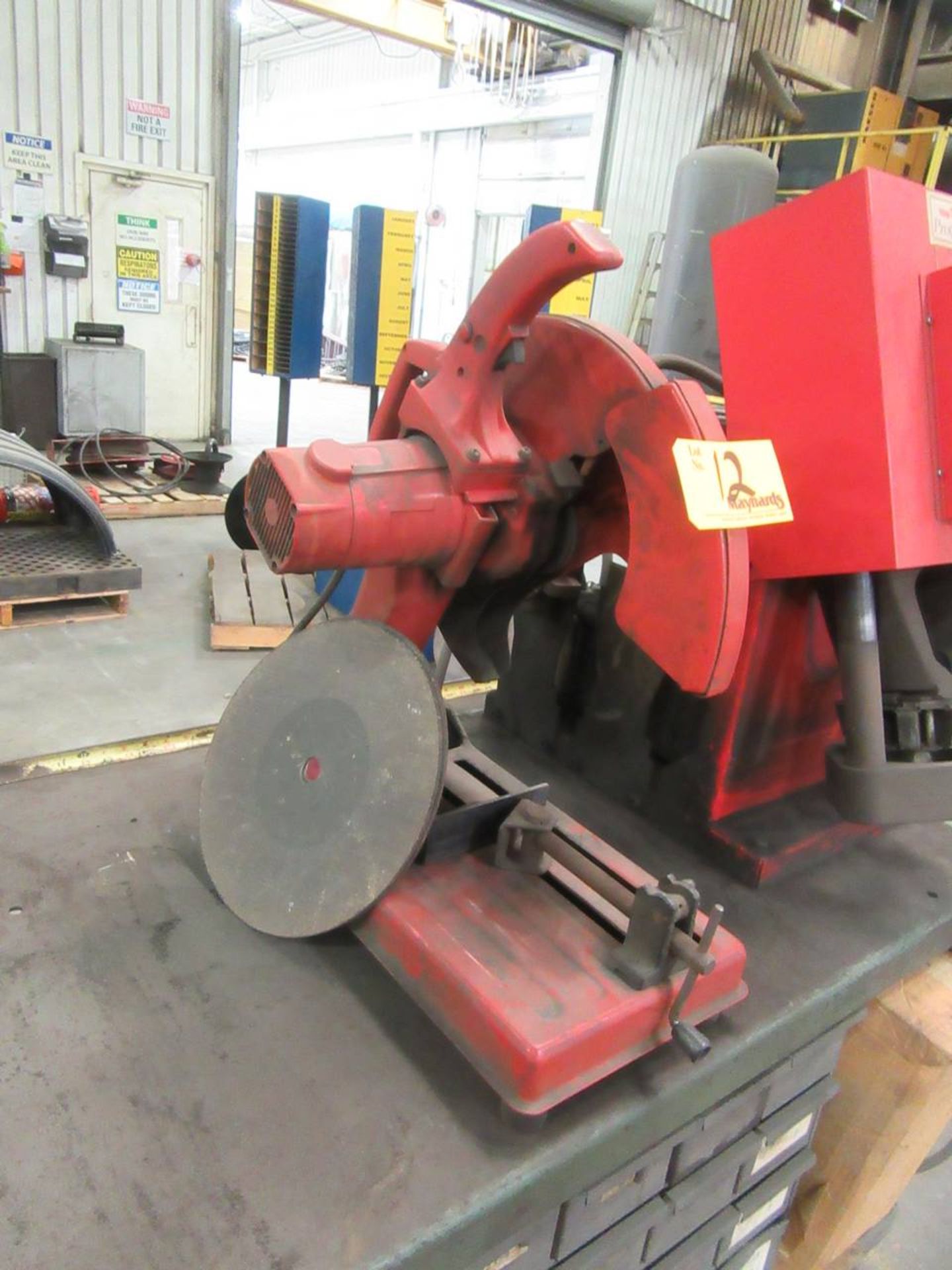 Cart with Chop Saw and Crimping Machine - Image 3 of 5