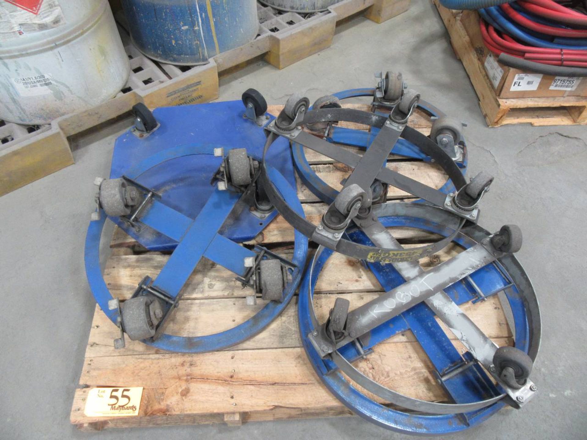 Pallet of (6) Barrel Dollies