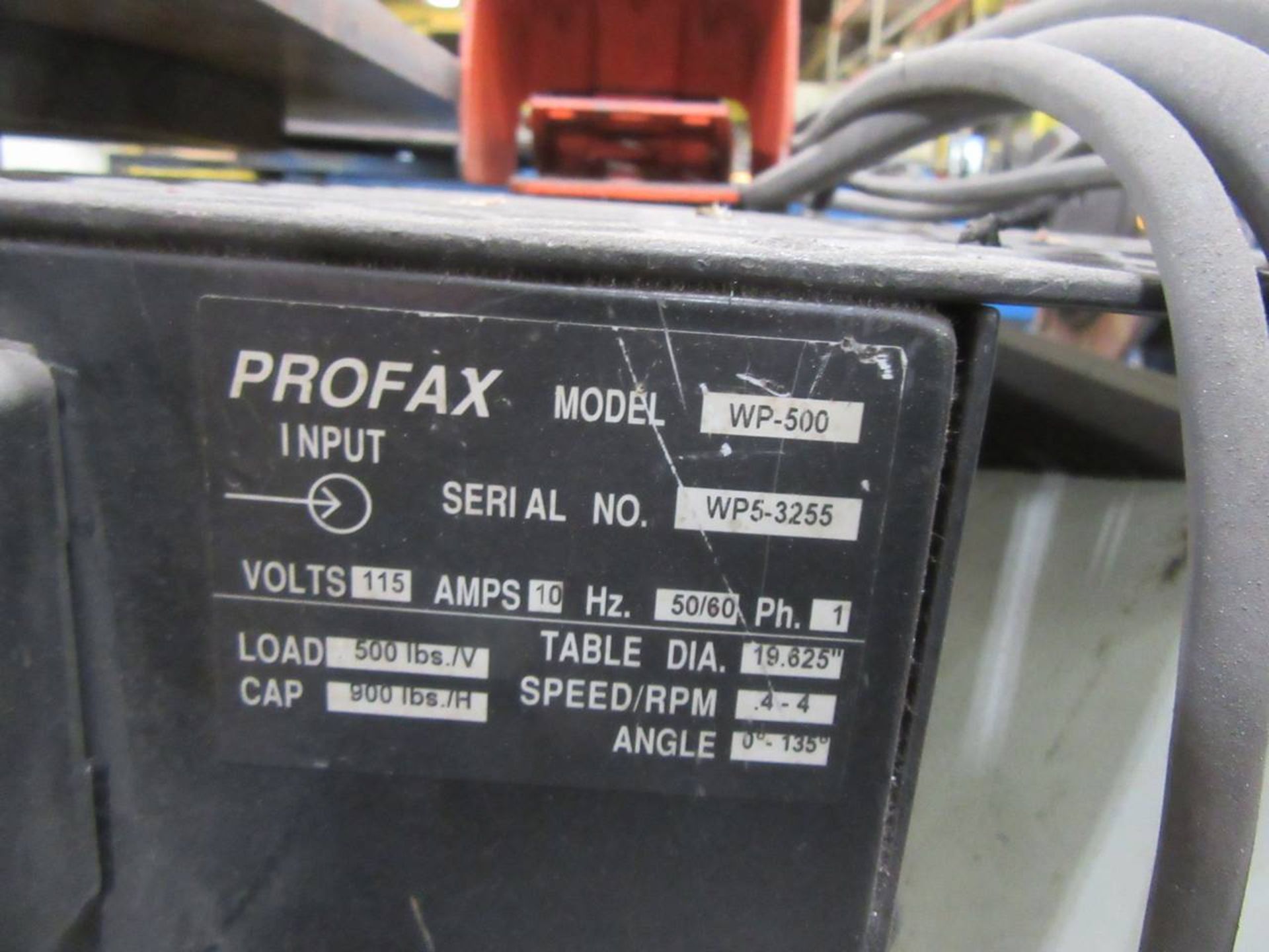 2015 Profax WP-500 Welding Positioner - Image 4 of 4