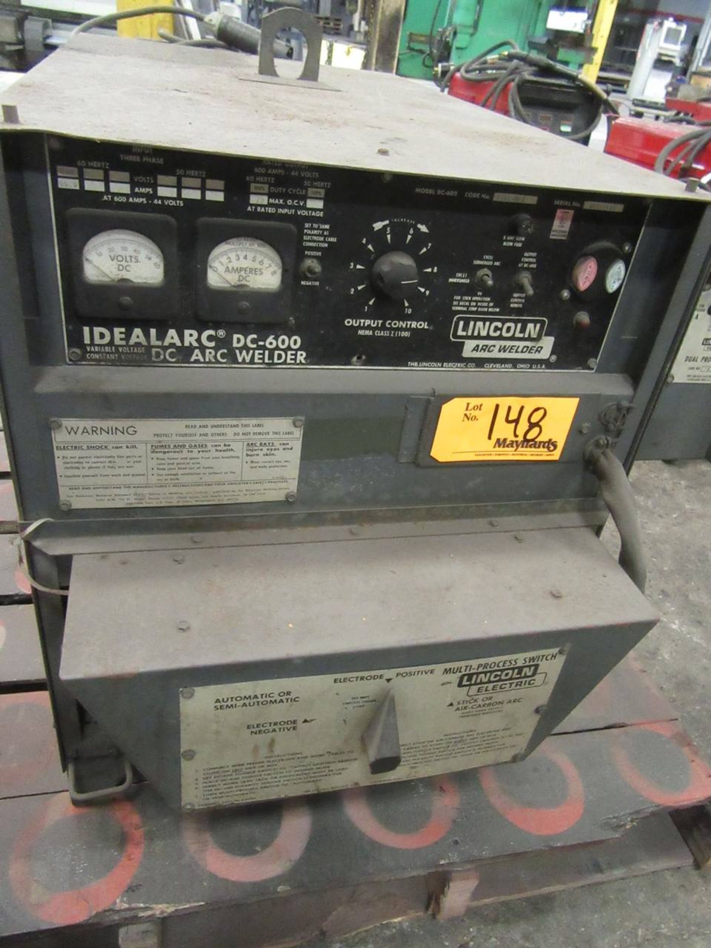 Lincoln Idealarc DC 600 Multiprocess Welder - Image 3 of 4