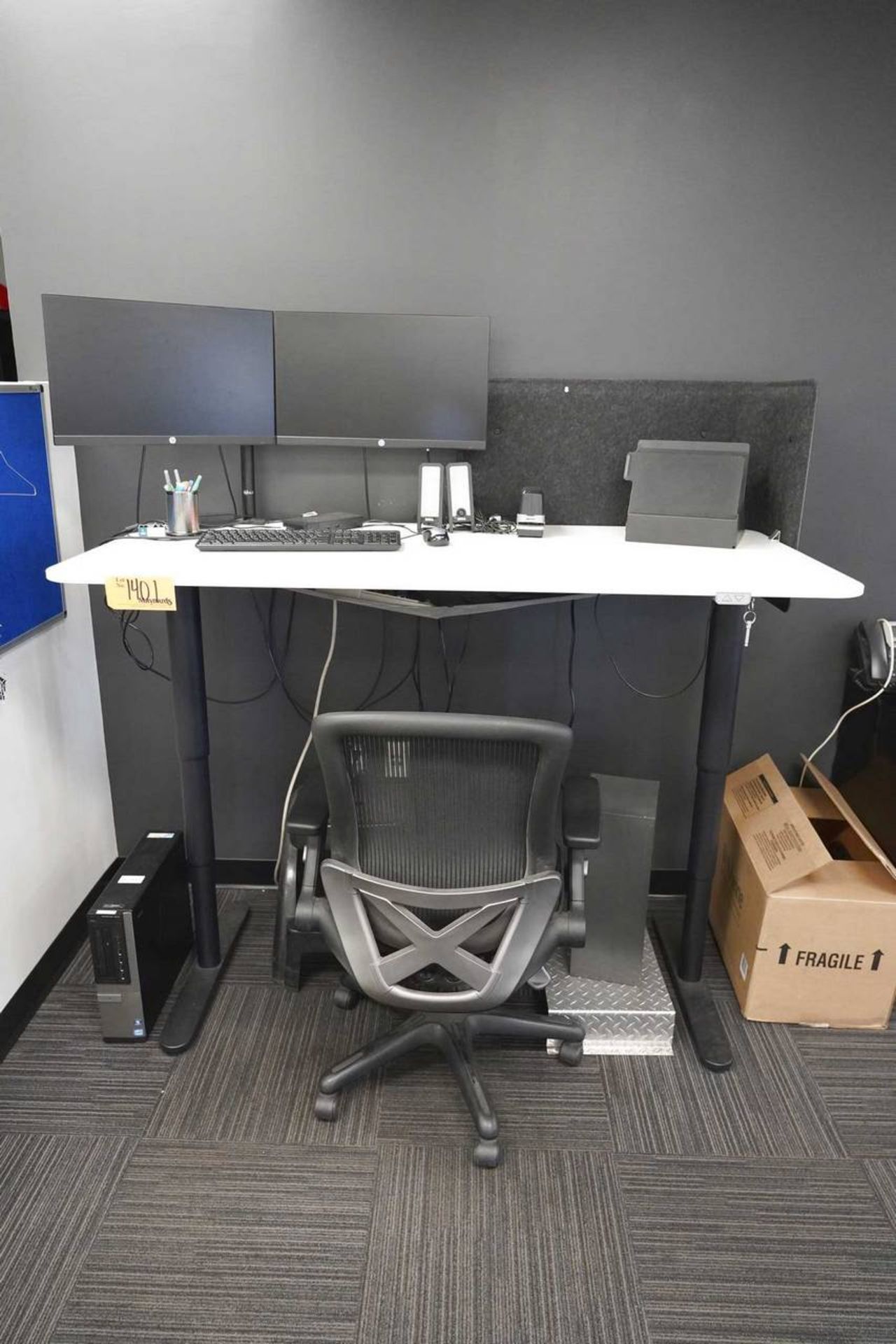 Ikea Bekant Sit to Stand Height Adjustable Work Station