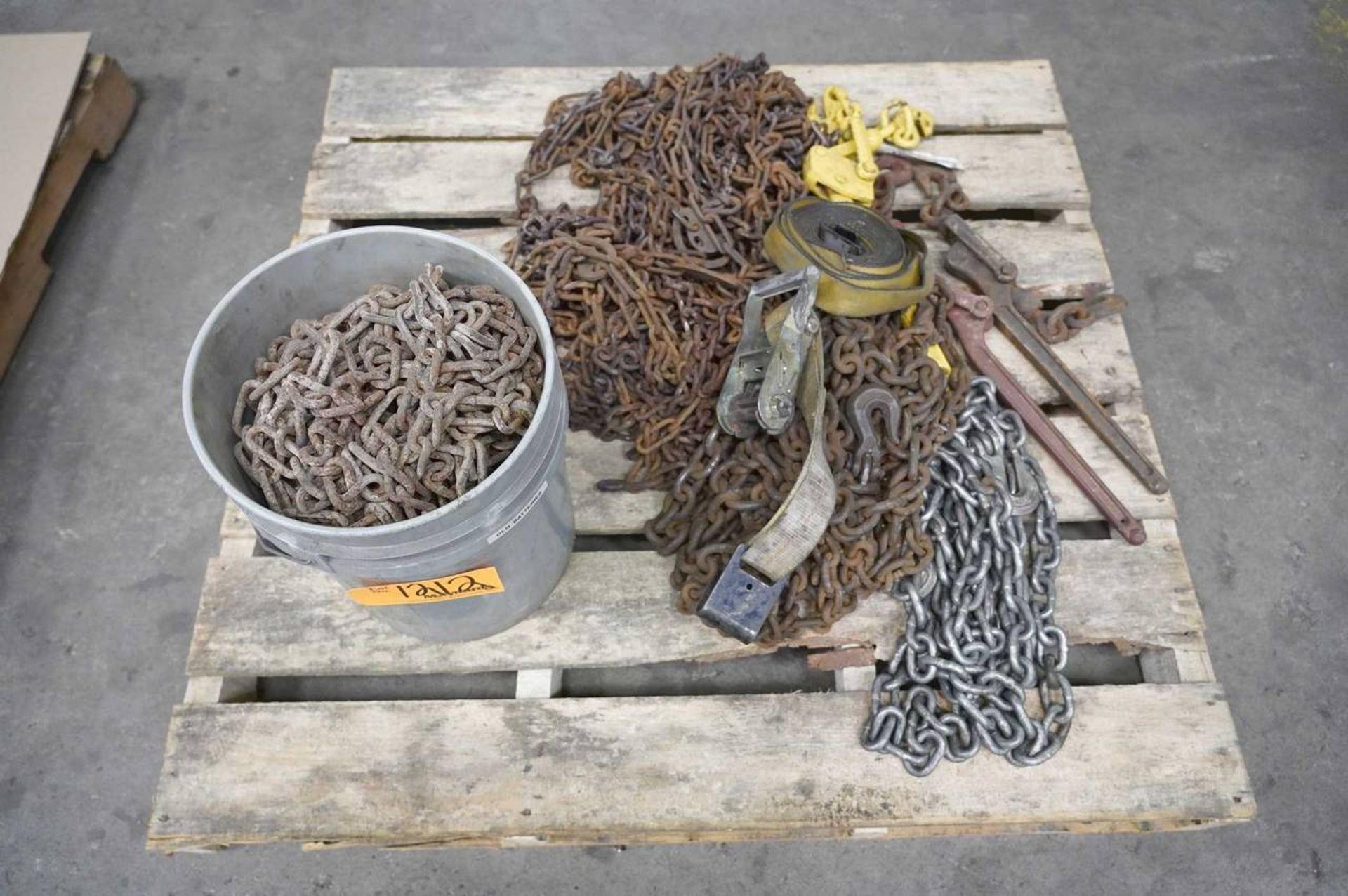 Assorted Chains and Strap Down Clamps