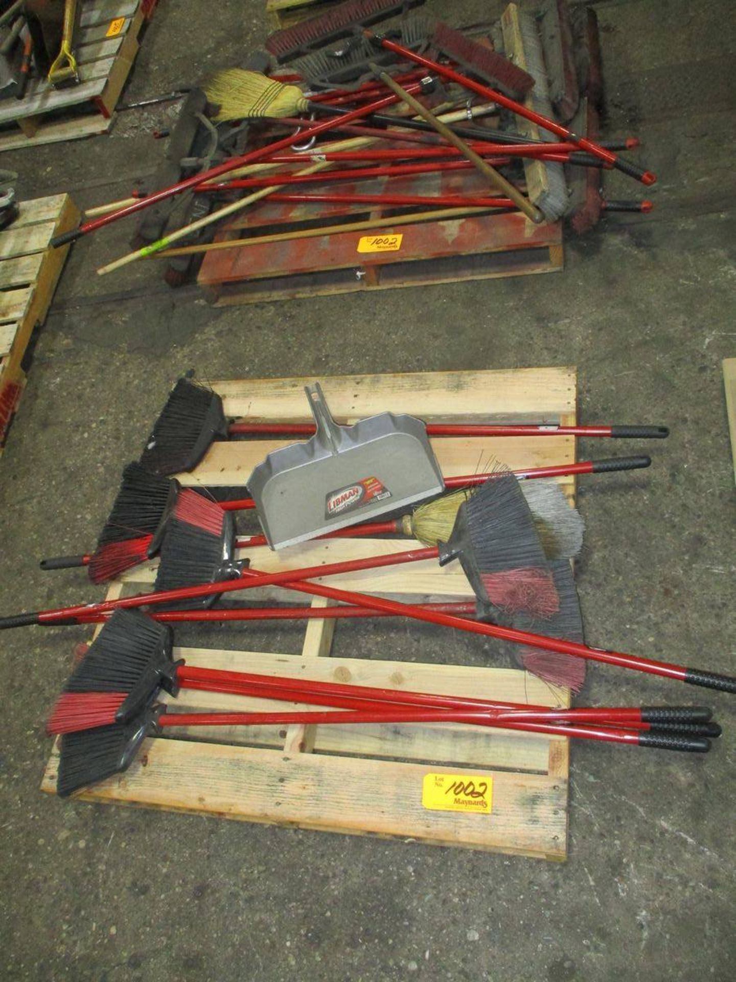 Lot of Brooms on (2) Pallets