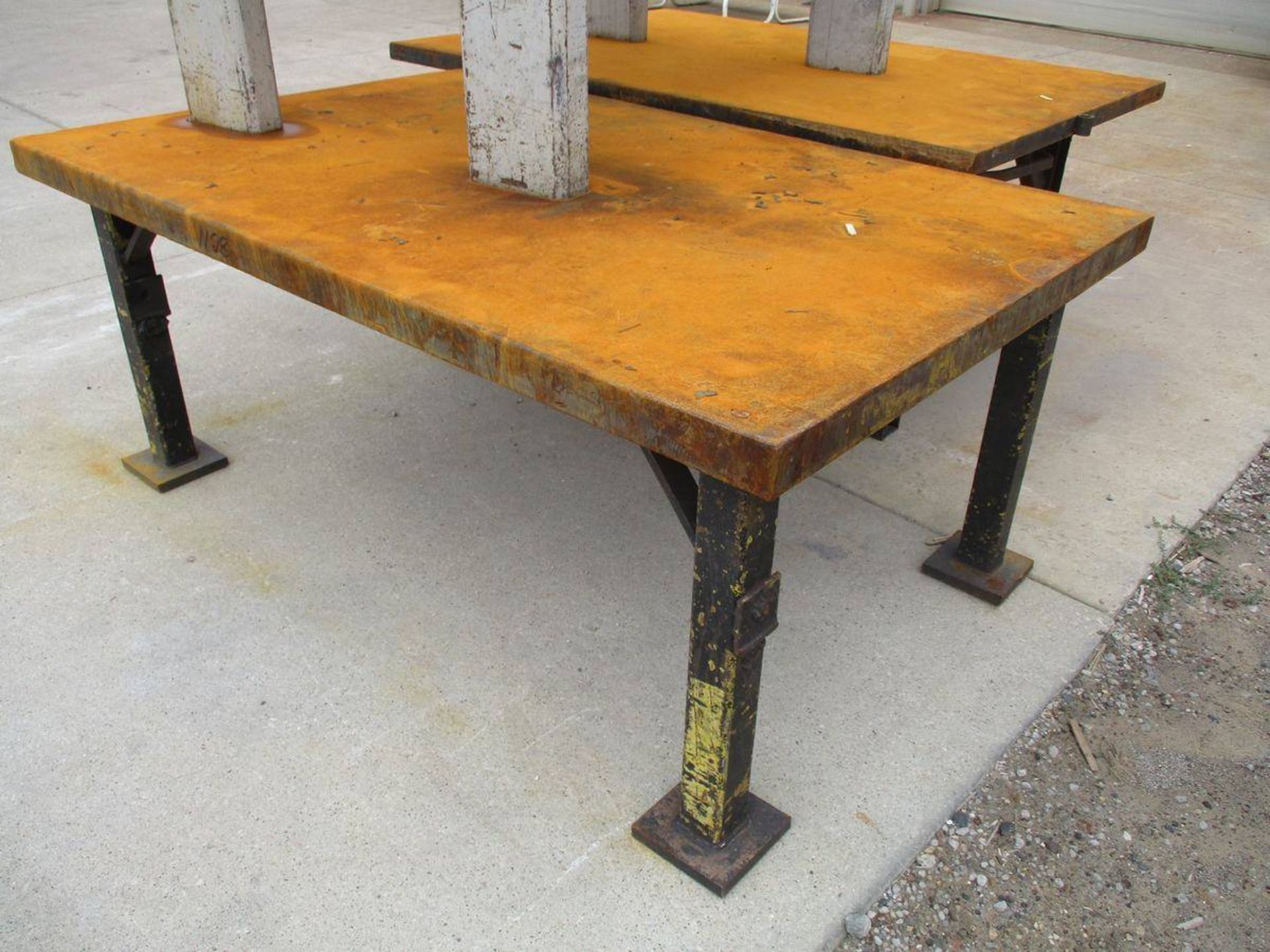 Lot of (3) Steel Tables - Image 2 of 6