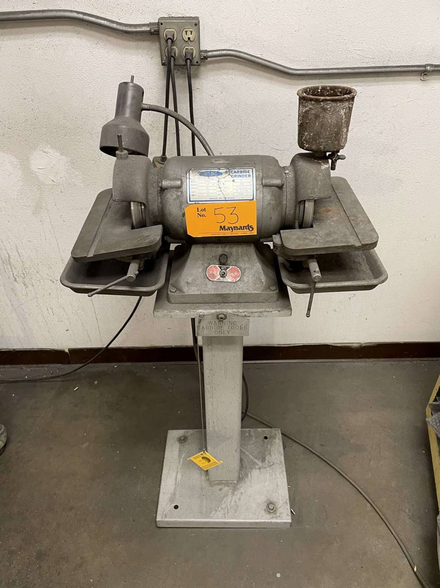 Rutland 6" Pedestal Carbide Grinder;