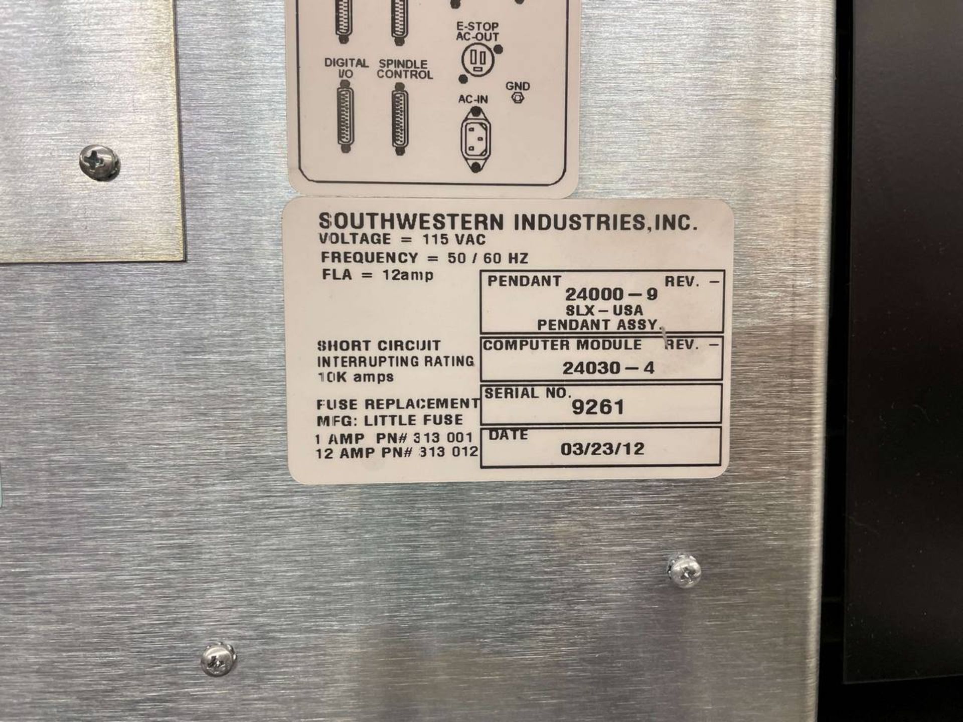 2012 Southwestern Industries TRAK TRL 1630SX Toolroom Lathe; - Image 11 of 15