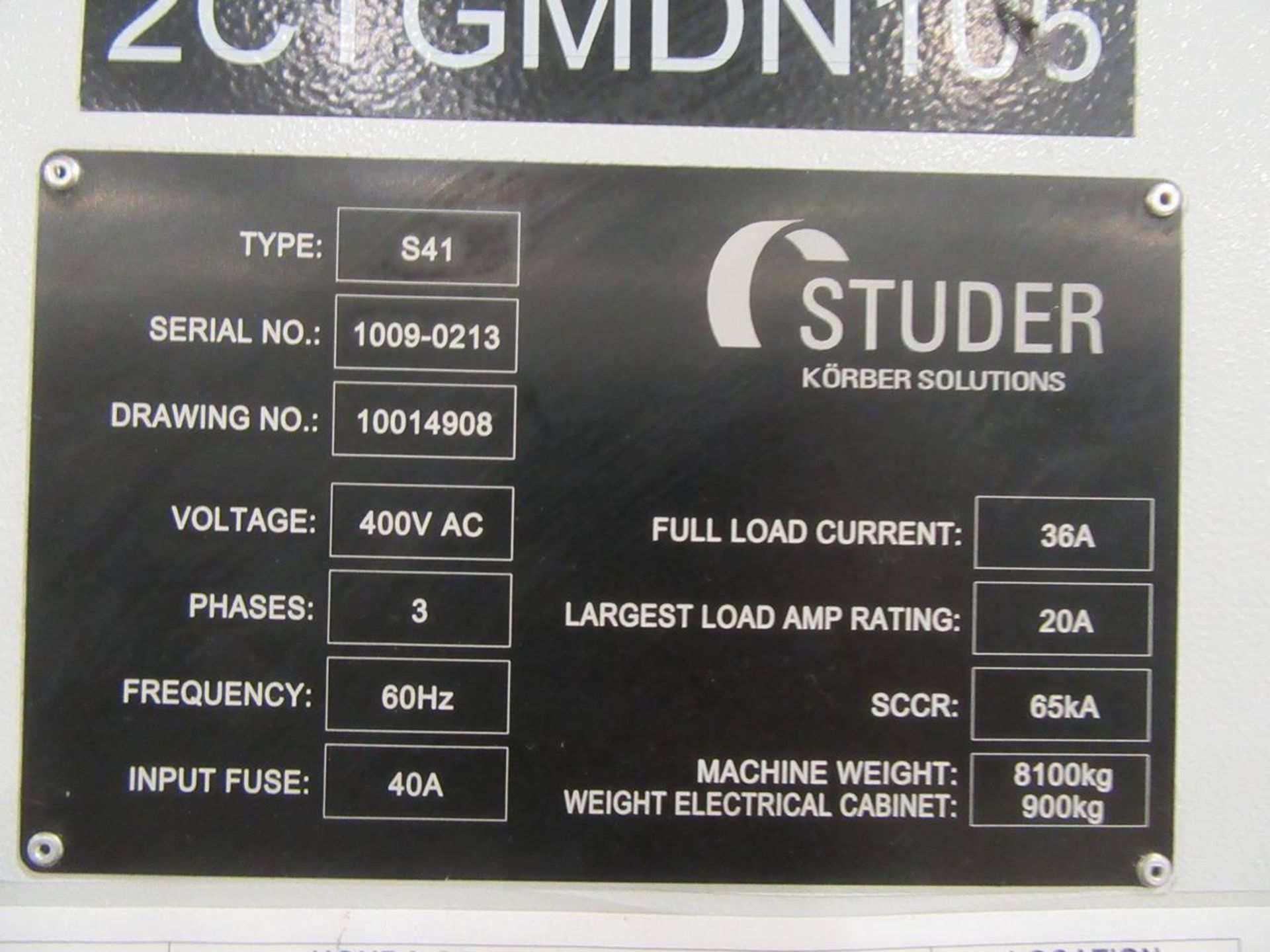 2015 Studer S41 CNC Internal Grinder - Image 13 of 15