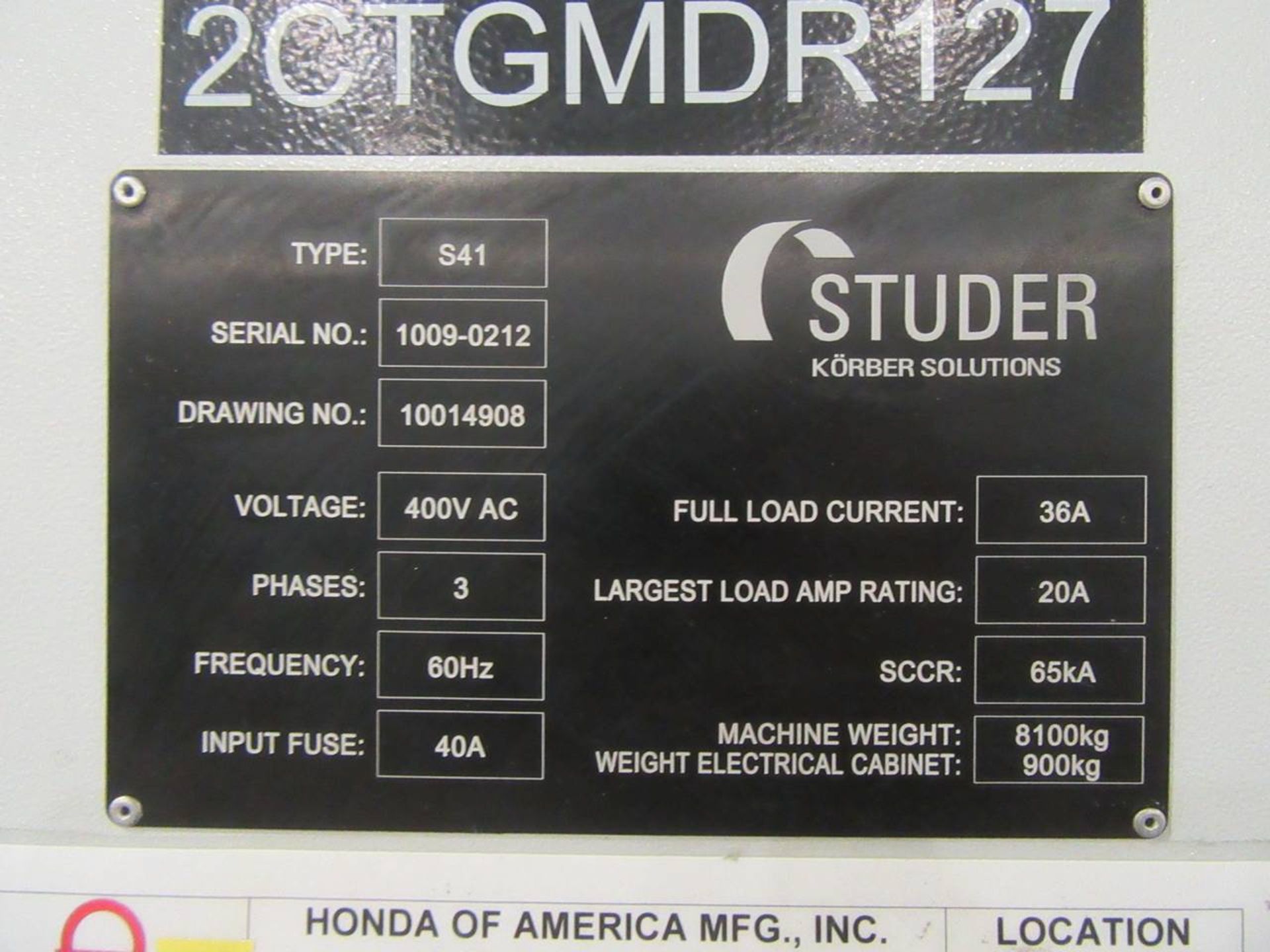 2015 Studer S41 CNC Internal Grinder - Image 13 of 15