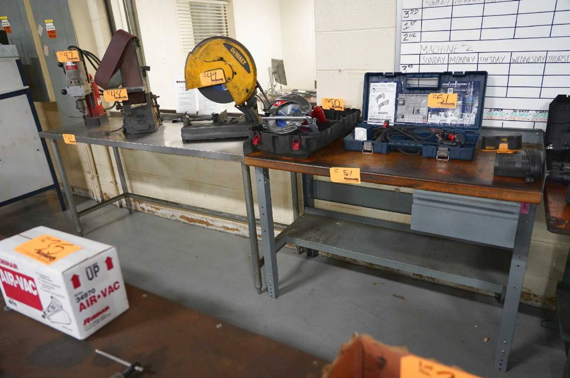 Work Bench , Stainless Steel Table and Rolling Shelf