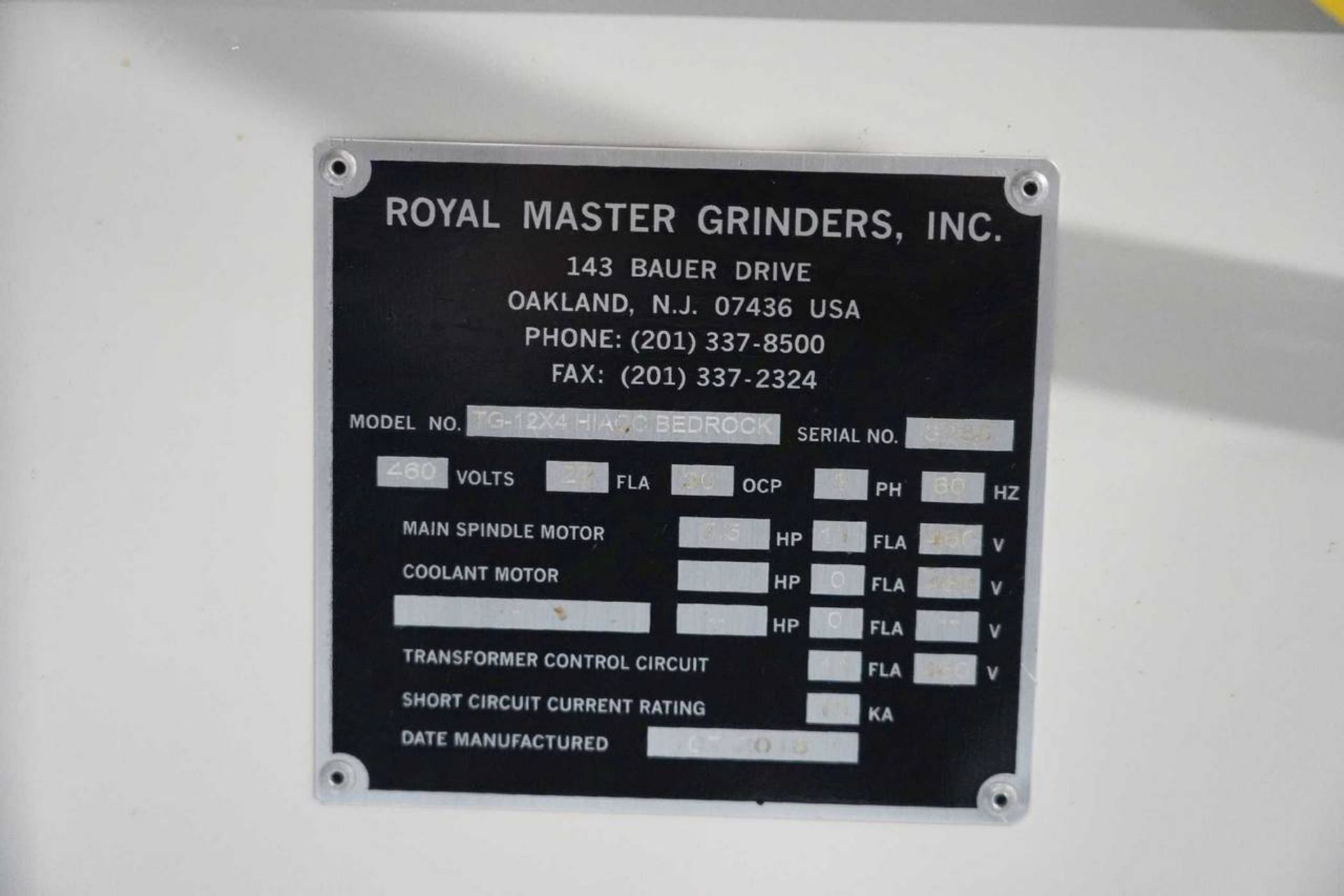 2018 Royal Master TG-12 x 4 HIACC Bedrock Centerless Grinder - Image 17 of 20