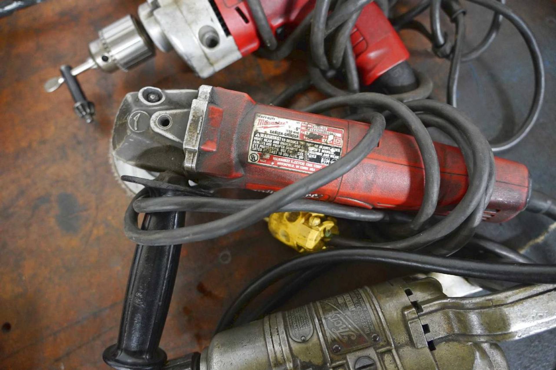 (3) Corded Drills And (1) Disk Grinder - Image 3 of 4