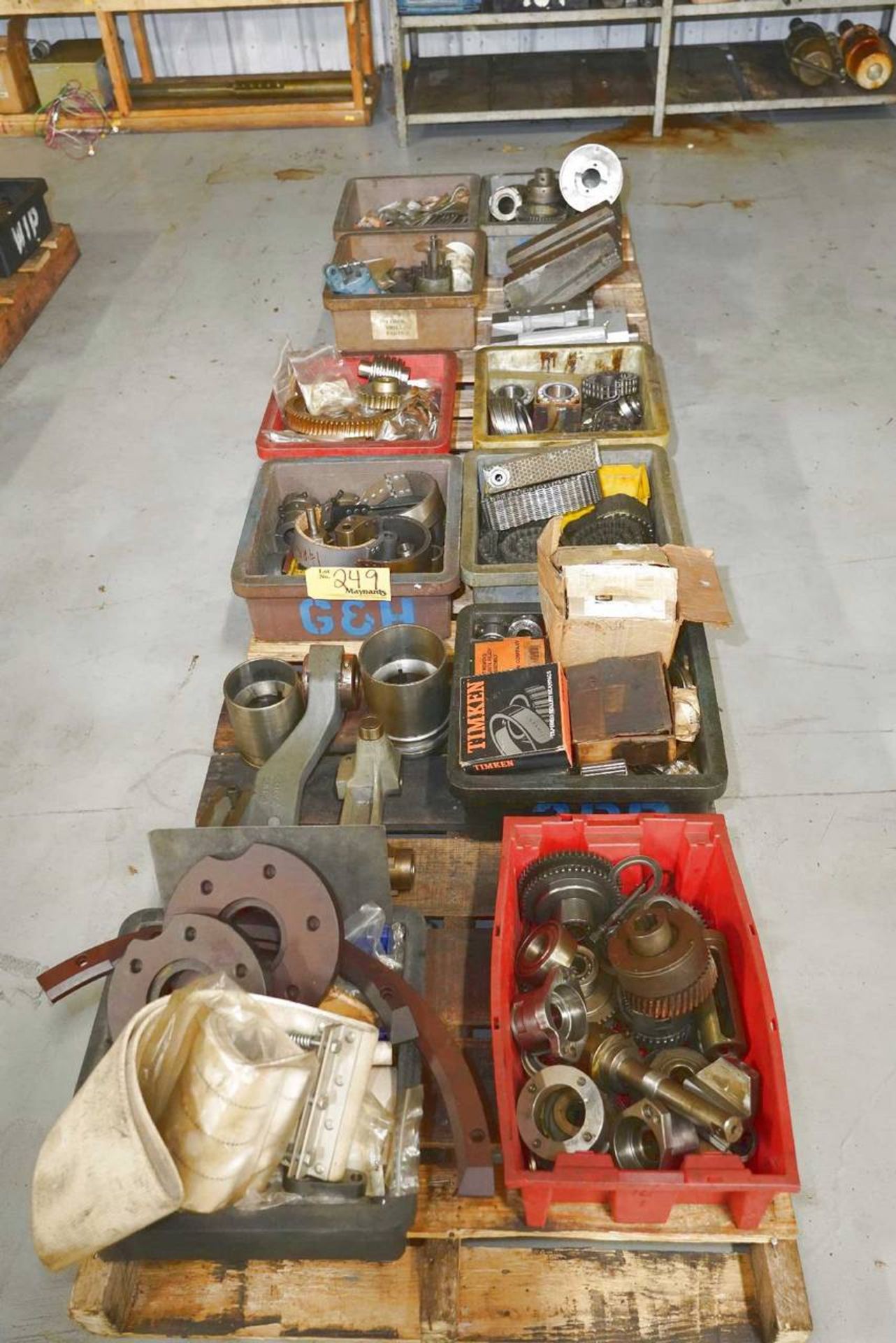 (3) Skids of Assorted Acme Bearings, Gears,