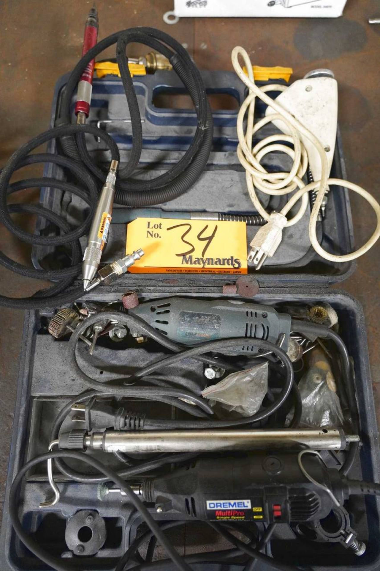 Assorted Etching Tools Pneumatic and Electric