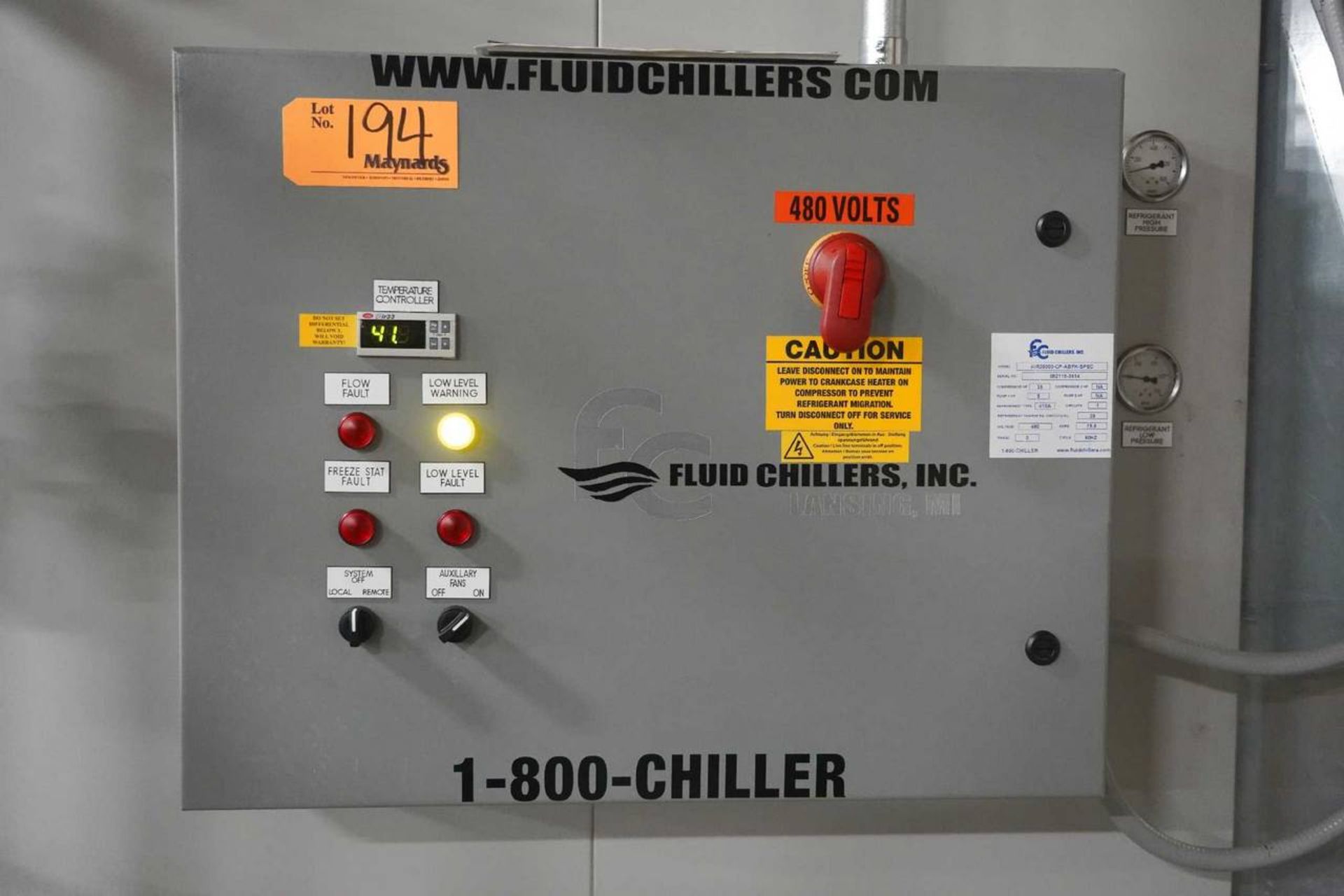 2019 Fluid Chillers Air35000_CP-ABFK-SPEC Chiller Unit - Image 5 of 7