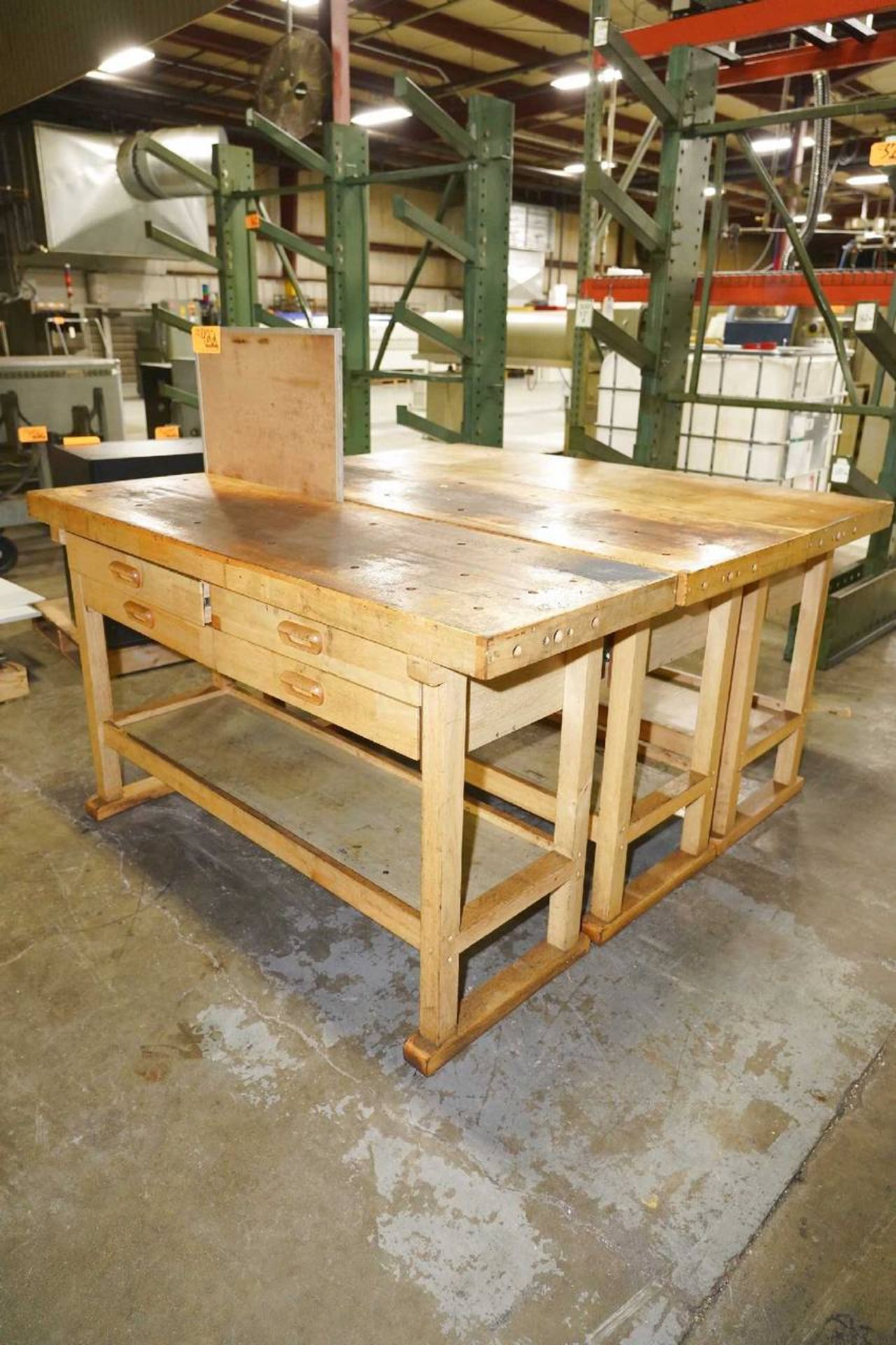 US General (3) 60'' Wood Workbenches - Image 2 of 2