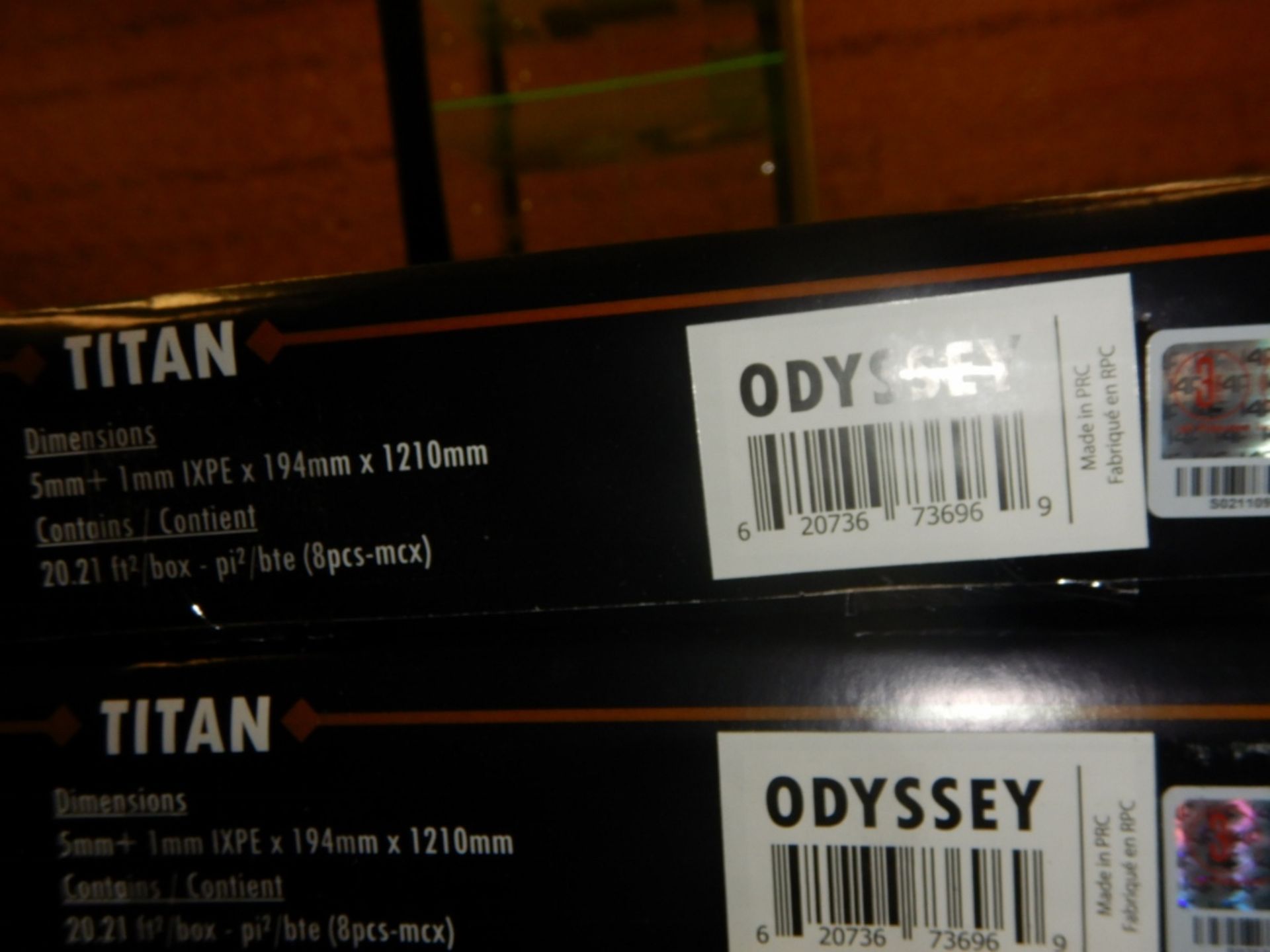 TITAN LSP FLOORING W/ IMULSIFIED WEAR GUARD TECH. 28 BOXES OF ODYSSEY 20.21 SQFT/BOX - Image 2 of 5