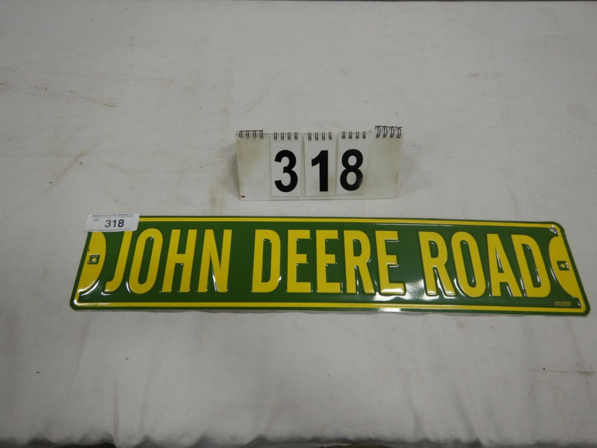 JOHN DEERE ROAD SIGN