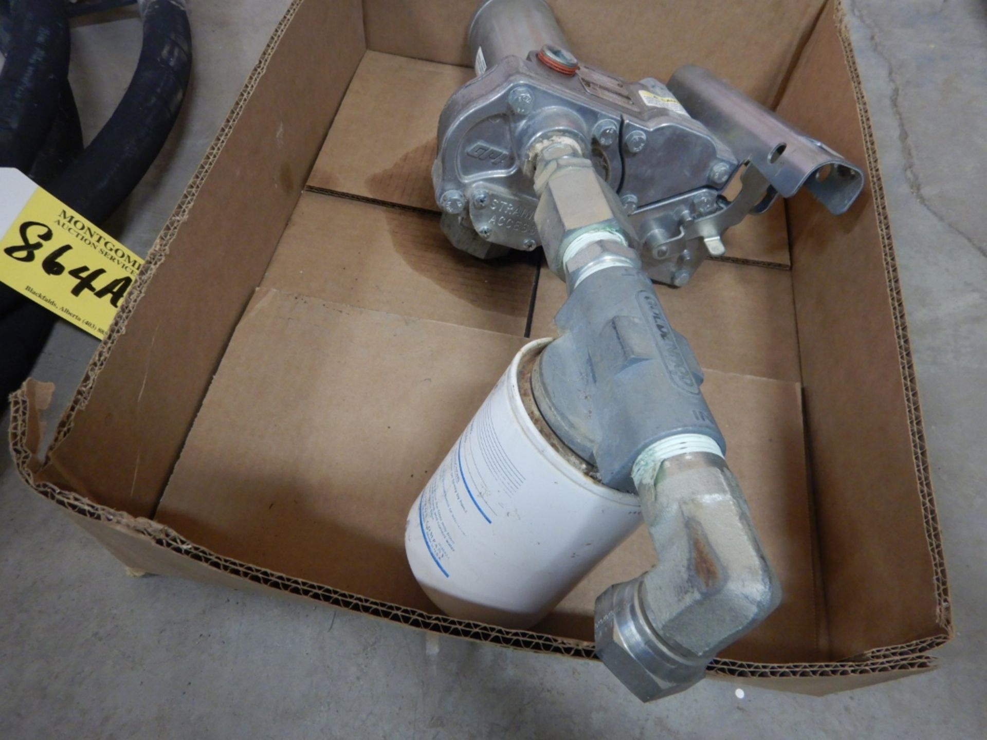 GPI 15DS 12V TRANSFER PUMP & FILLER HOSE W/ NOZZLE (NEEDS SOME REPAIR) - Image 7 of 7