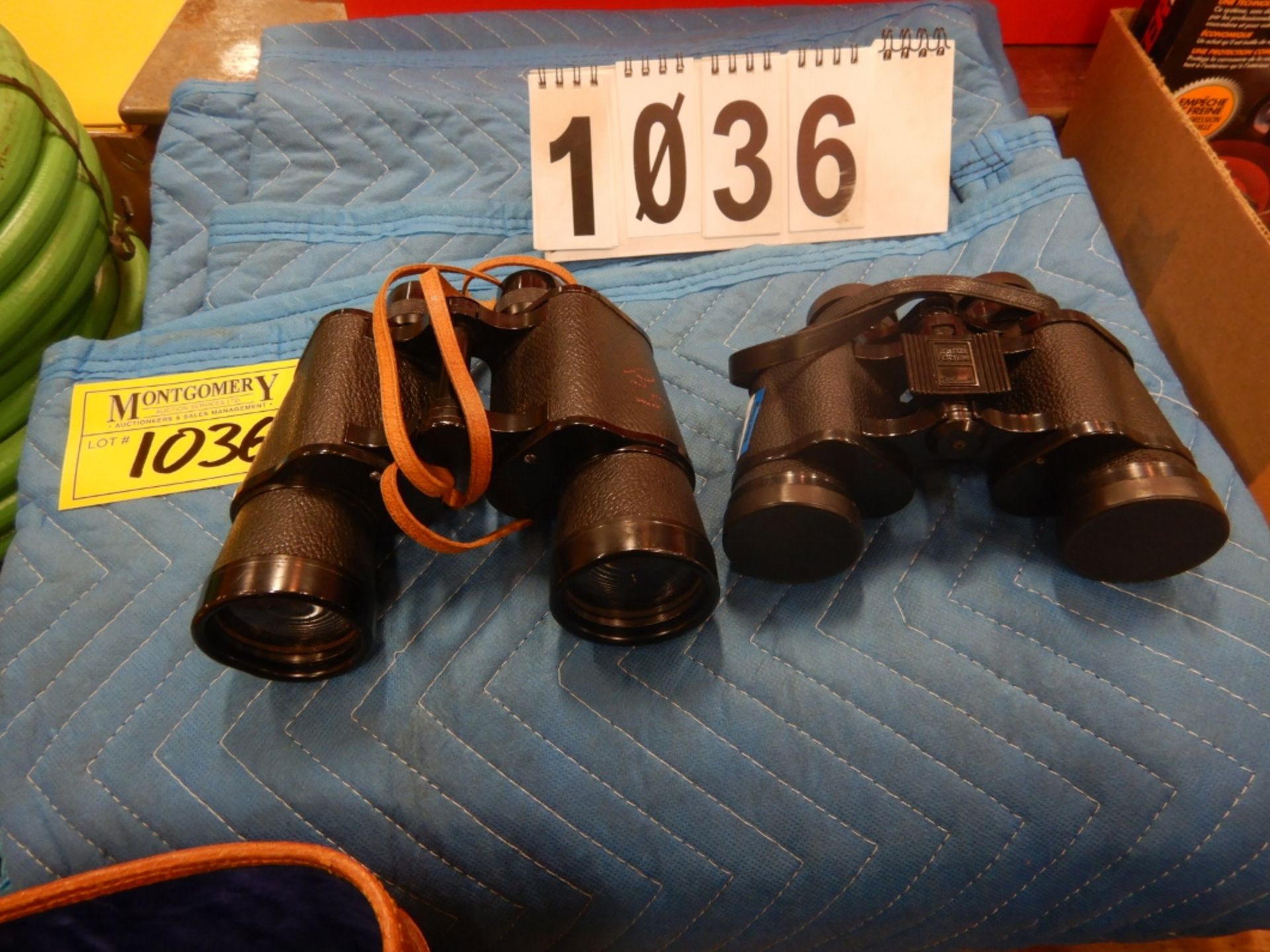 BUSHNELL BINOCULARS, OLYMPIC BINOCULARS, & MOVING BLANKETS - Image 2 of 2